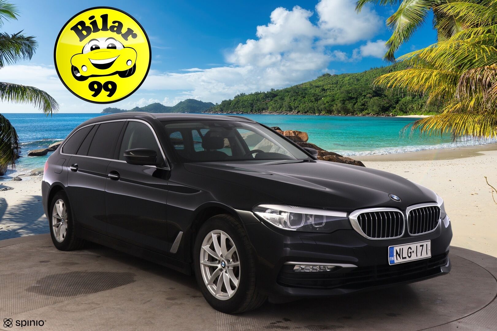 BMW 520 2019 G31 Touring 520d A xDrive Business Comfort *Suomi-auto / Koukku / Vakkari / P-kamera* - 3,99 % KORKOTARJOUS TÄHÄN AUTOON - Tilava ja taloudellinen 5-sarjan farmari!