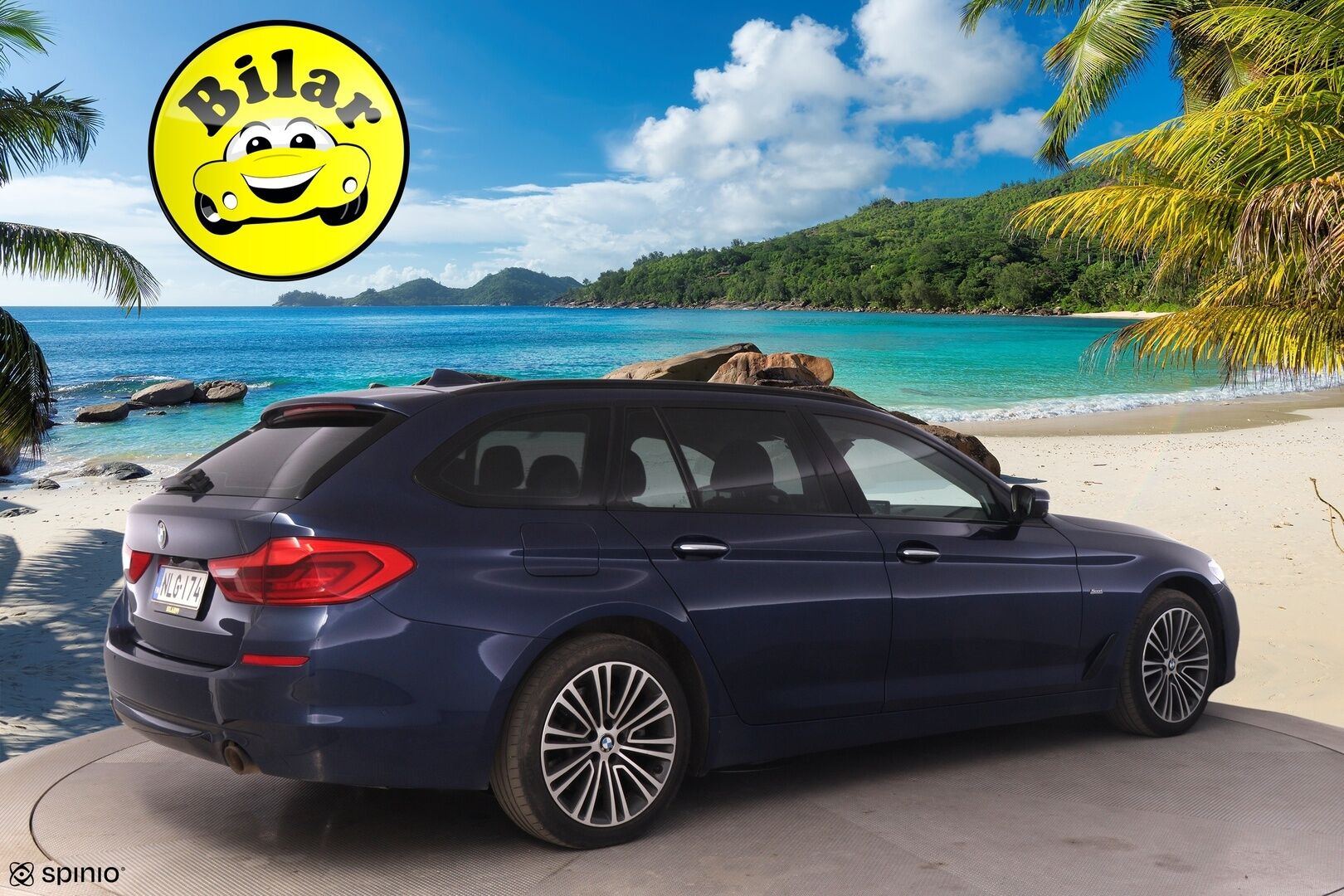 BMW 520 2018 G31 Touring 520d A xDrive Business Sport - Webasto | HUD | 360° | BLIS | H&K | Adapt.Led | Eleohjaus | Koukku