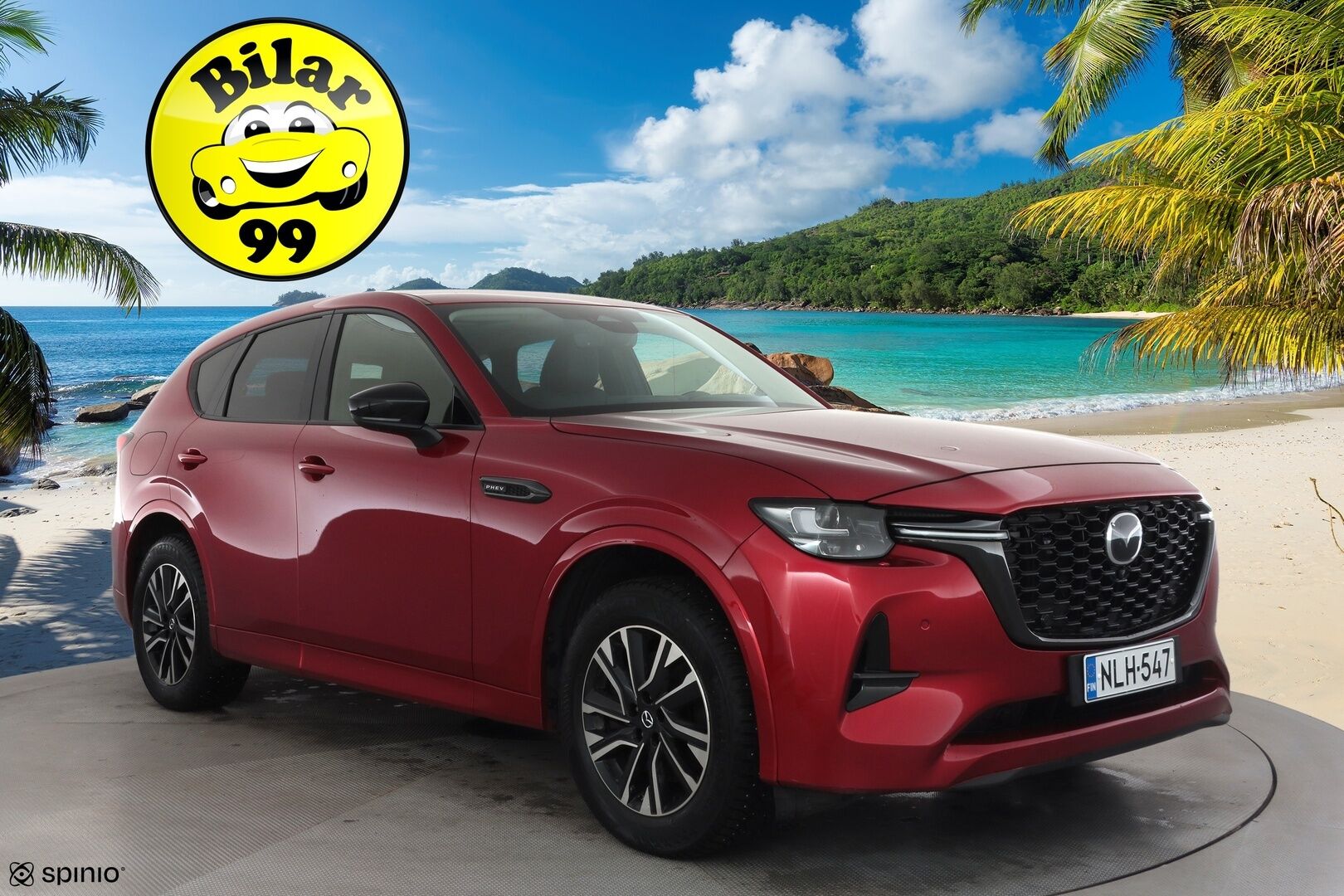 Mazda CX-60 2023 2.5 PHEV 8AT AWD PR Homura * ACC / Koukku / Lohko / 360-Kamera / Muistipenkki / HUD / Panorama * - Suomi-Auto / Akku kuntotarkastettu SoH 92,2% / Kahdet Renkaat / 2x Lataus