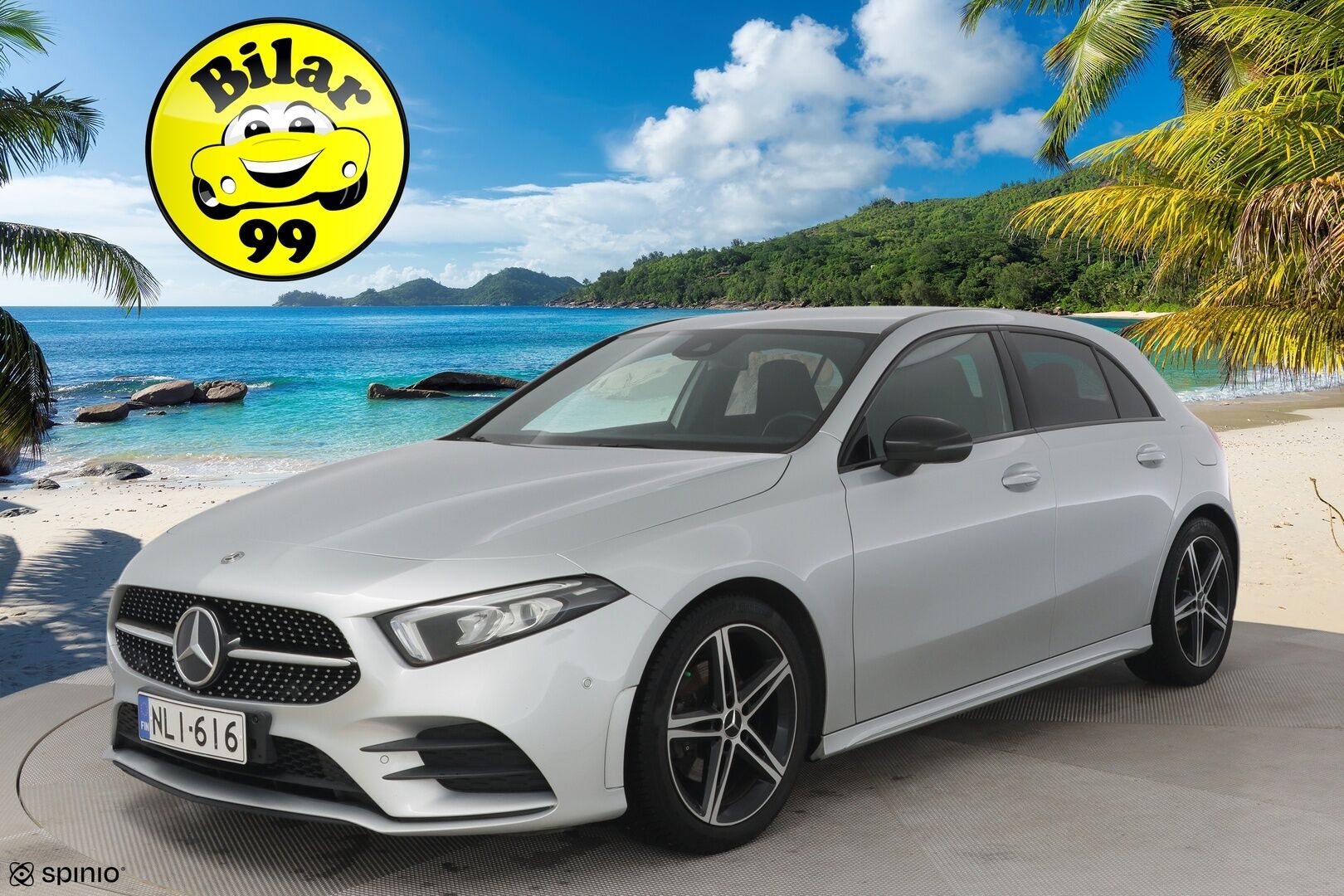 Mercedes-Benz A 2019 180 A Business AMG *Widescreen / LED High Performance / P.Kamera / Keyless / Navi / Lohko* - *Upea yksilö! / Laajennettu Ambient valo!* - HULLUT JOULUT KORKOTARJOUS 2,49% 
