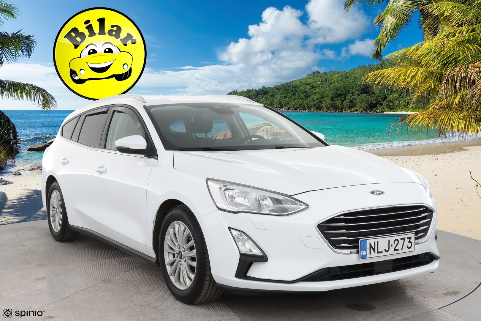 Ford Focus 2019 1,0 EcoBoost 125hv A8 Titanium Wagon - | Vakkari | AppleCarPlay | AndroidAuto | Tutkat edessä ja takana | Vetokoukku | 