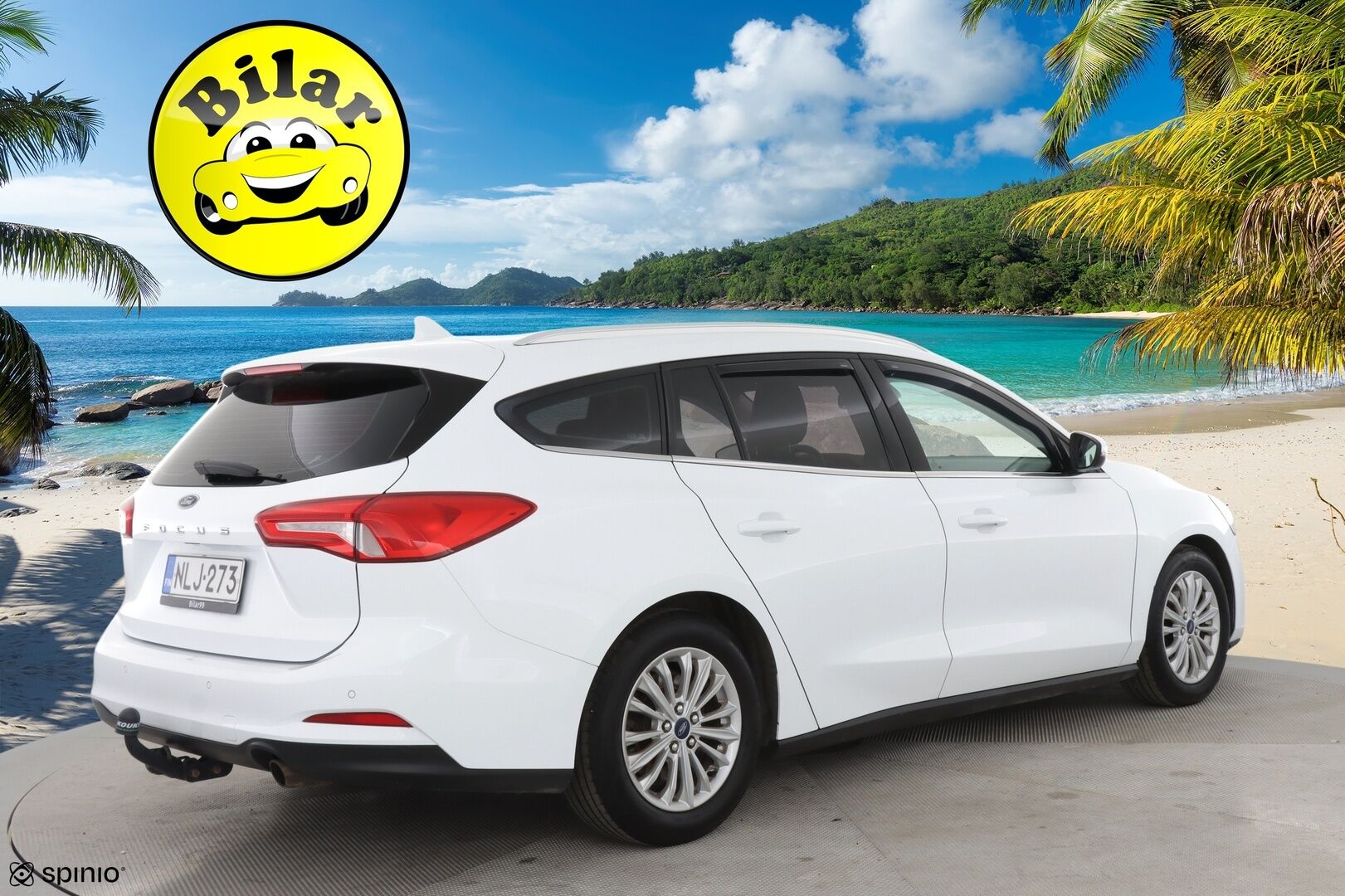 Ford Focus 2019 1,0 EcoBoost 125hv A8 Titanium Wagon - | Vakkari | AppleCarPlay | AndroidAuto | Tutkat edessä ja takana | Vetokoukku | 