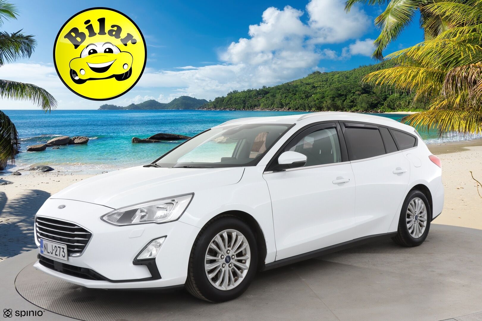 Ford Focus 2019 1,0 EcoBoost 125hv A8 Titanium Wagon - | Vakkari | AppleCarPlay | AndroidAuto | Tutkat edessä ja takana | Vetokoukku | 