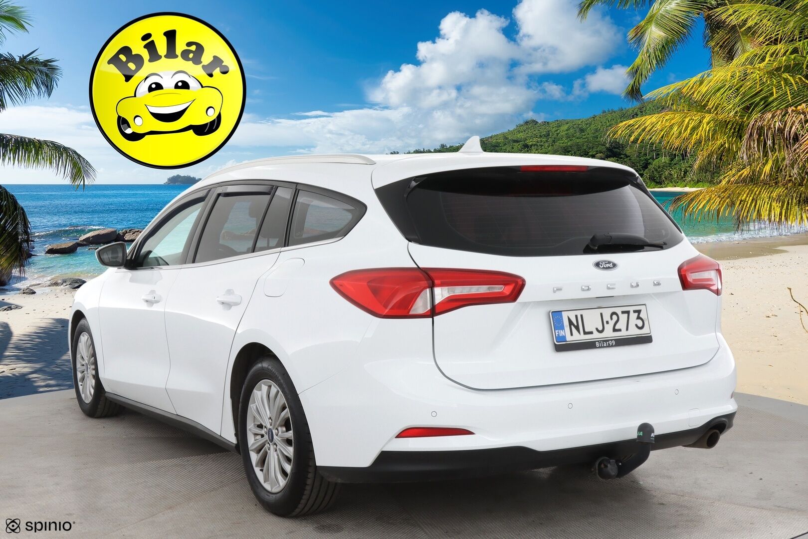 Ford Focus 2019 1,0 EcoBoost 125hv A8 Titanium Wagon - | Vakkari | AppleCarPlay | AndroidAuto | Tutkat edessä ja takana | Vetokoukku | 