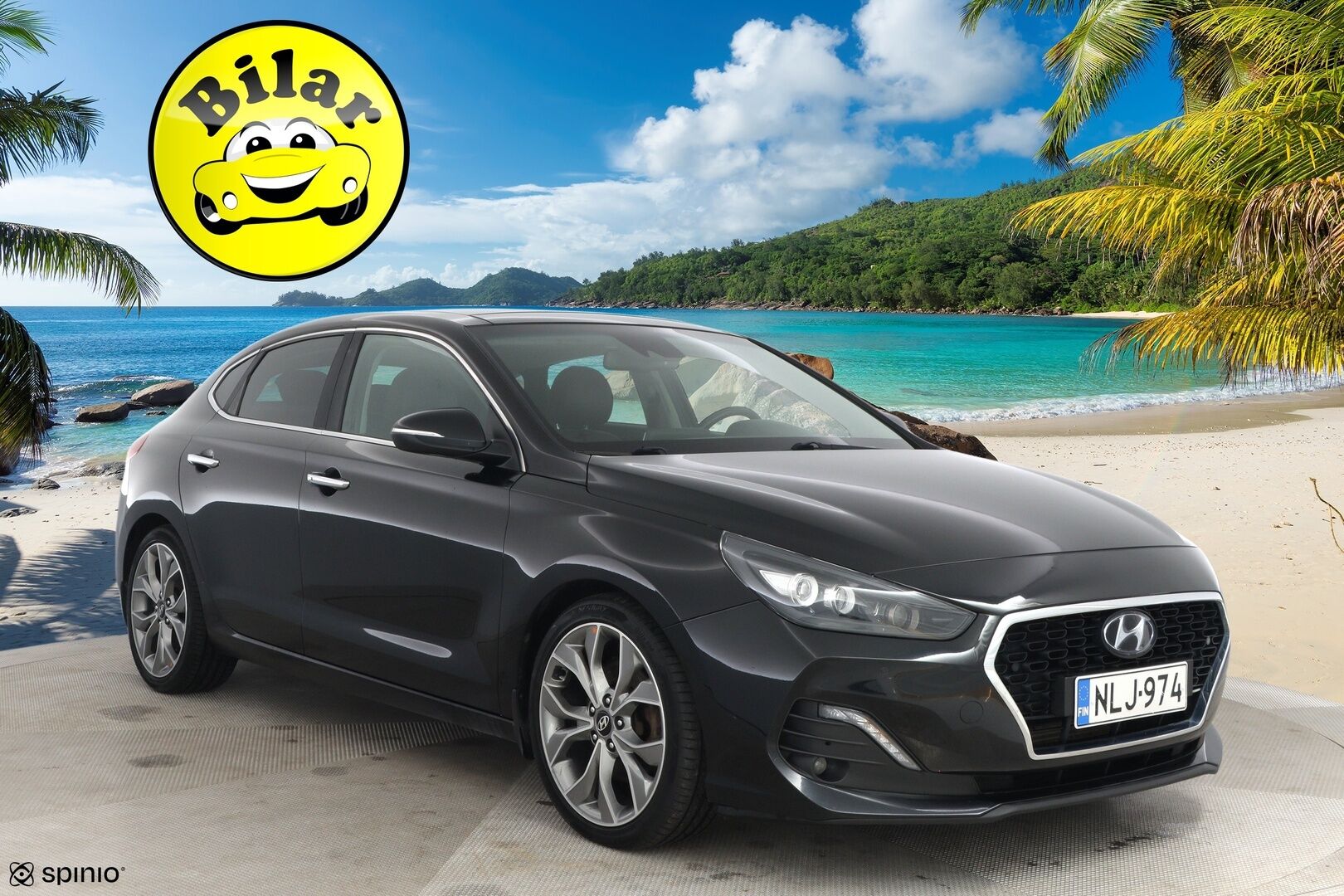 Hyundai i30 Fastback 2019 1,4 T-GDI 140 hv 7DCT-aut Style - | Kattoluukku | Webasto | ACC | Navi | Peruutuskamera | BLIS | Lane Assist | Keyless | Burgundy Nahkasisusta | Ilmastoidut etuistuimet | Sähköpenkki muistilla | Suomi-auto