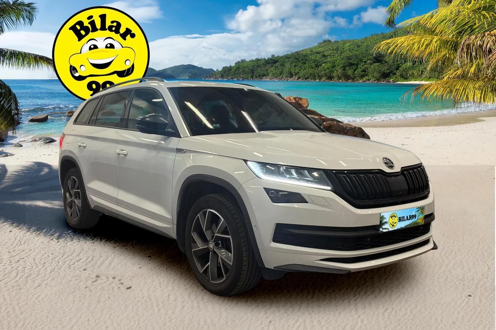 Skoda Kodiaq 2019 1,5 TSI ACT SportLine DSG Autom. -  | 7- Paikkainen | ACC | Webasto | Vetokoukku | Canton | 360 Kamera | Keyless | Sporttipenkit | Nahka/Alcantara | Ratinlämmitin | SmartLink | Muistipenkki | Suomi-auto | 2X Renkaat & Vanteet |