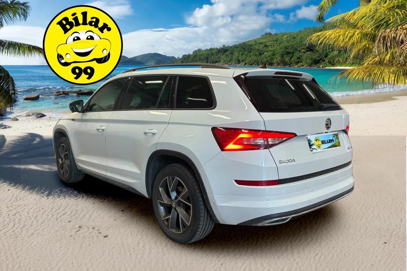 Skoda Kodiaq 2019 1,5 TSI ACT SportLine DSG Autom. -  | 7- Paikkainen | ACC | Webasto | Vetokoukku | Canton | 360 Kamera | Keyless | Sporttipenkit | Nahka/Alcantara | Ratinlämmitin | SmartLink | Muistipenkki | Suomi-auto | 2X Renkaat & Vanteet |