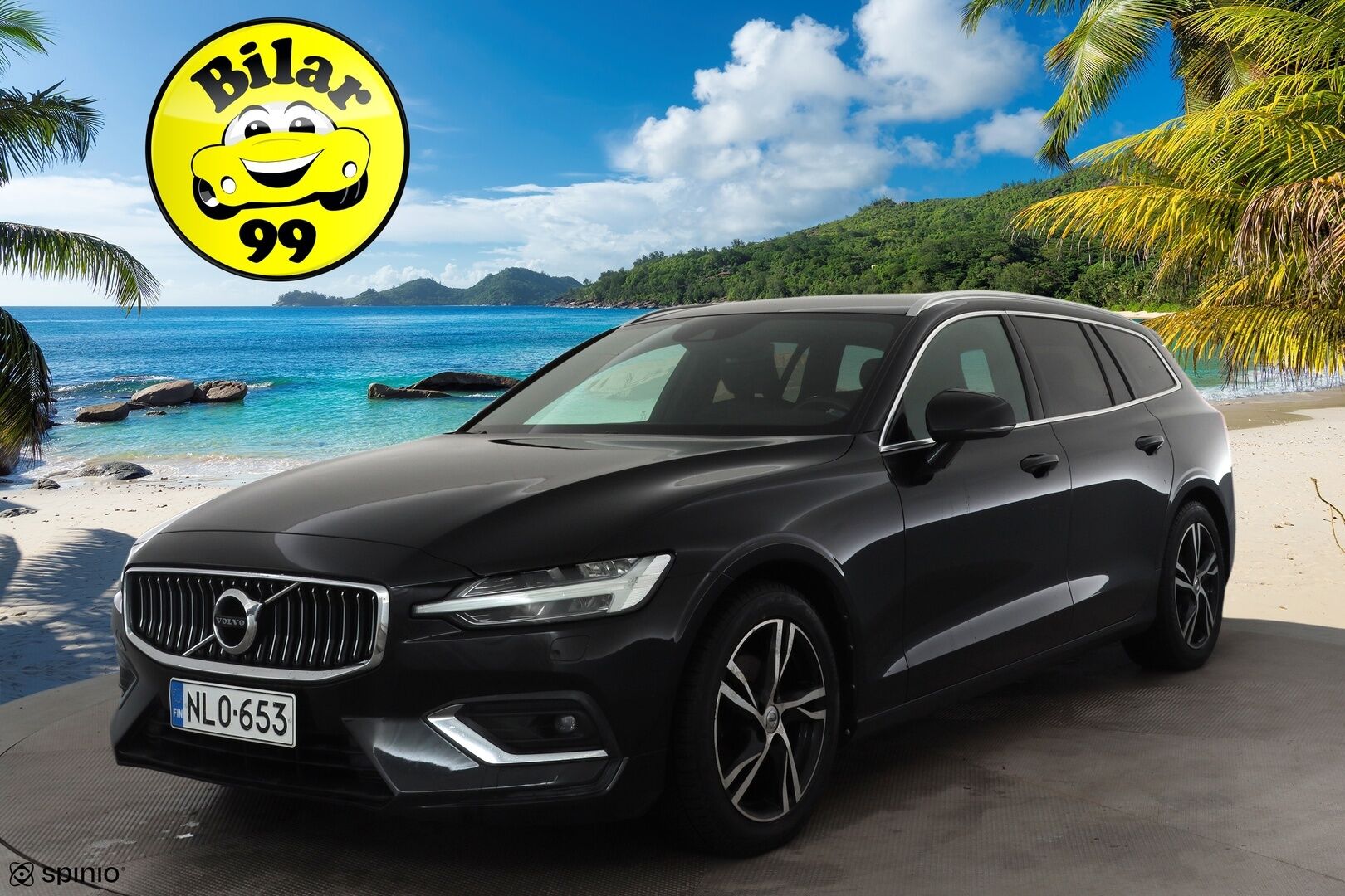 Volvo V60 2019 D3 Inscription aut * ACC / P.kamera / Full LED / H&K / Webasto / Muistipenkki / Navi / KeylessGo / Sporttinahat / BLIS * - Suomi-auto - HULLUT JOULUT KORKOTARJOUS 2,49% 
