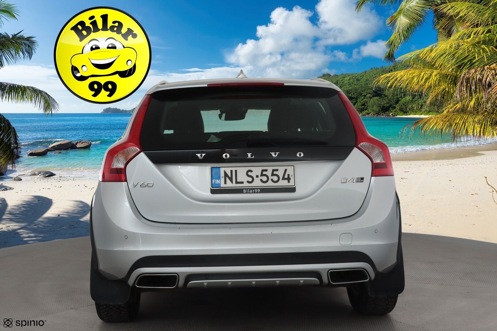 Volvo V60 Cross Country 2018 D4 AWD Business  Classic * ACC / Webasto / Aktiiv.Xenon / P.tutkat / Digimittaristo / Puolinahat / Navi * - Kahdet renkaat aluvanteilla