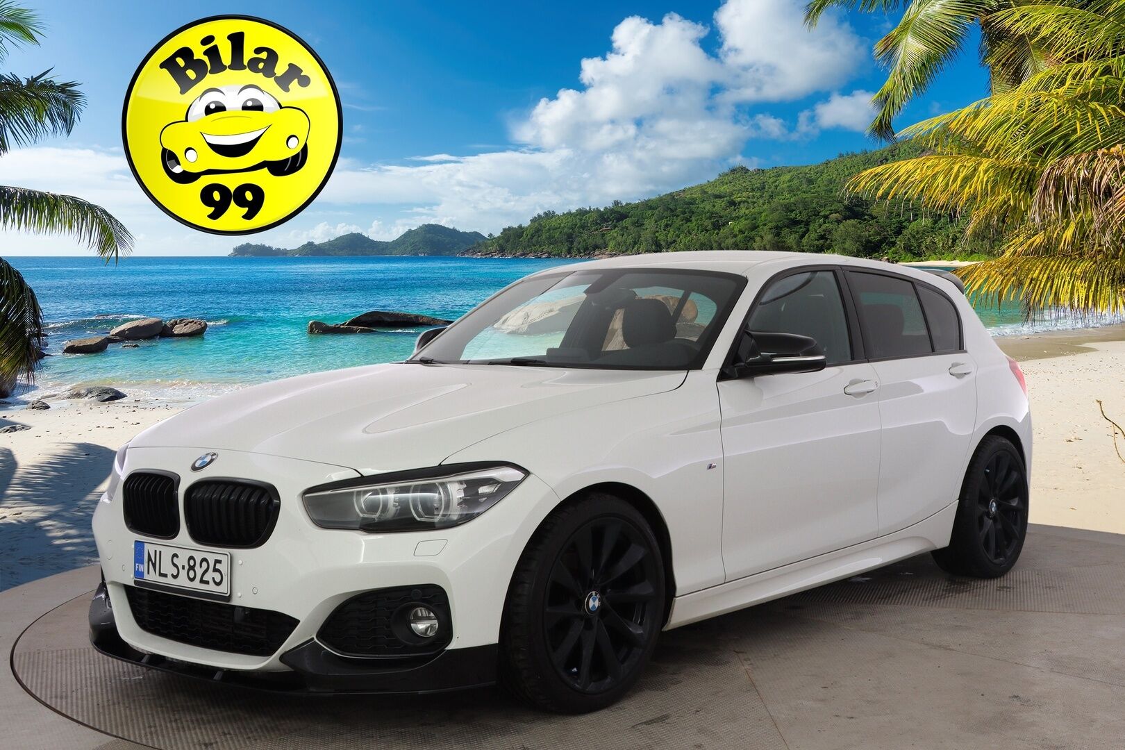 BMW 118 2019 F20 Hatchback 118i A Automatic Edition M Sport / Lohko+sisäpuhallin / Sporttinahat / Tutkat / Vakkari / Navi / LED-valot - Kaksilla aluvanteilla! / Särmä huoltohistoria! - Osta nyt, maksa vasta ensi vuonna