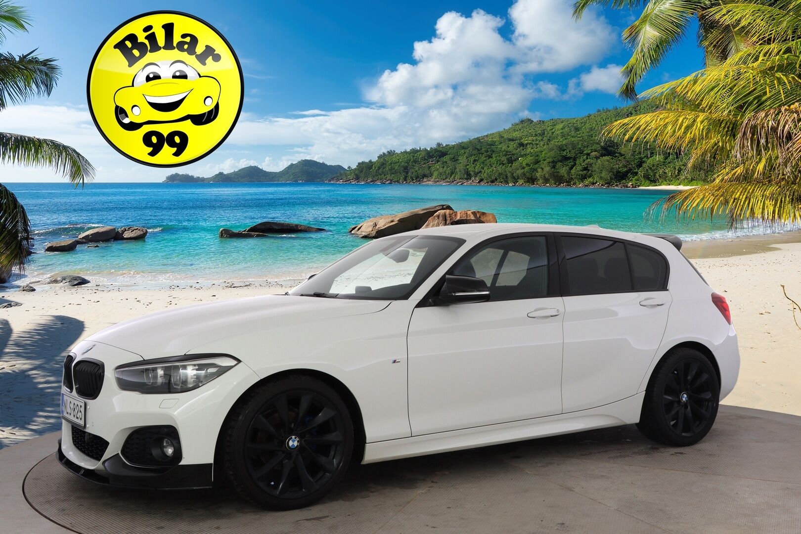 BMW 118 2019 F20 Hatchback 118i A Automatic Edition M Sport / Lohko+sisäpuhallin / Sporttinahat / Tutkat / Vakkari / Navi / LED-valot - Kaksilla aluvanteilla! / Särmä huoltohistoria! - Osta nyt, maksa vasta ensi vuonna