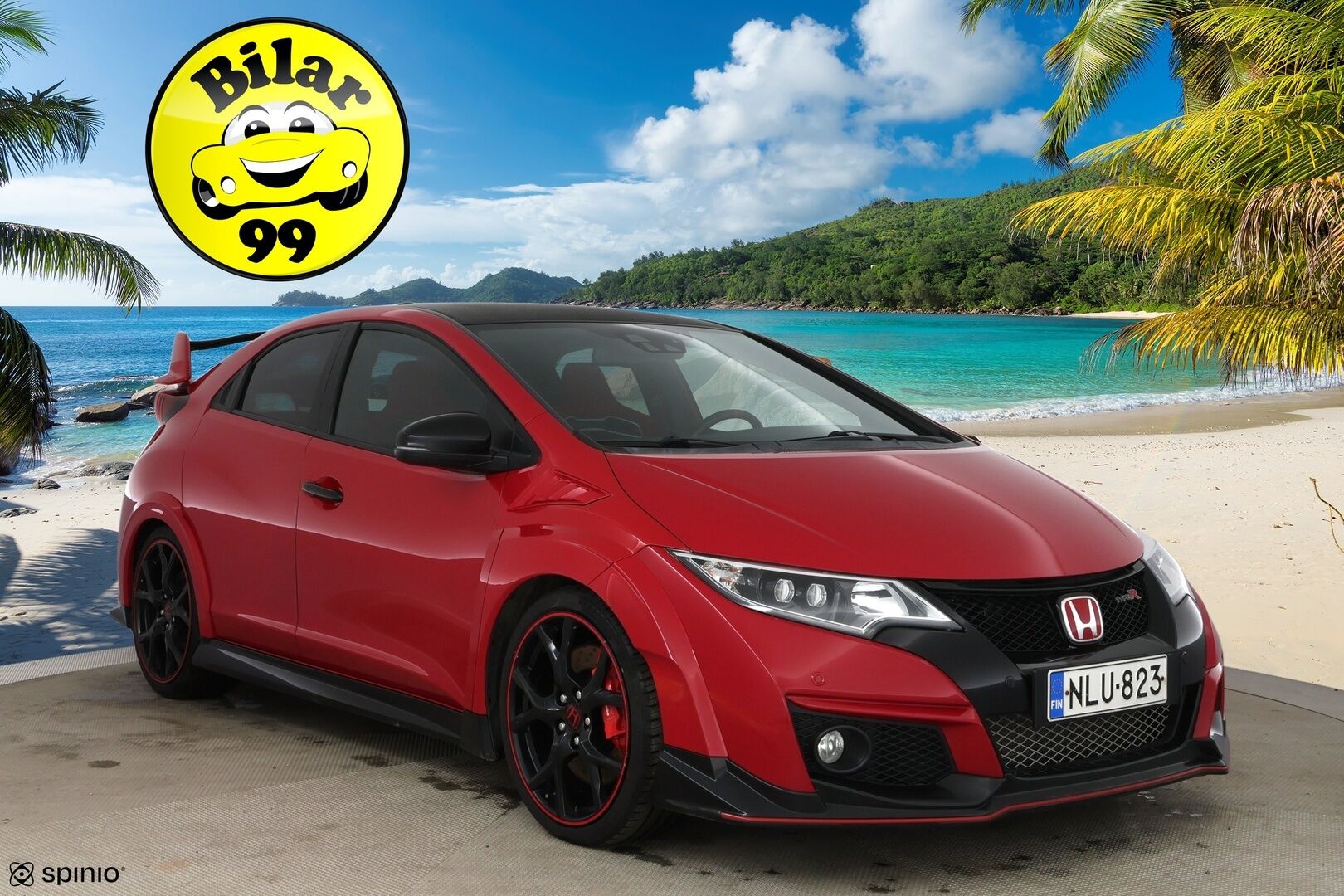 Honda Civic 2016 5D 2,0 Type-R GT / Navi / BLIS / P.kamera / Xenon / Tutkat / Vakkari - 2x Vanteet / Merkkiliikkeen huoltohistoria