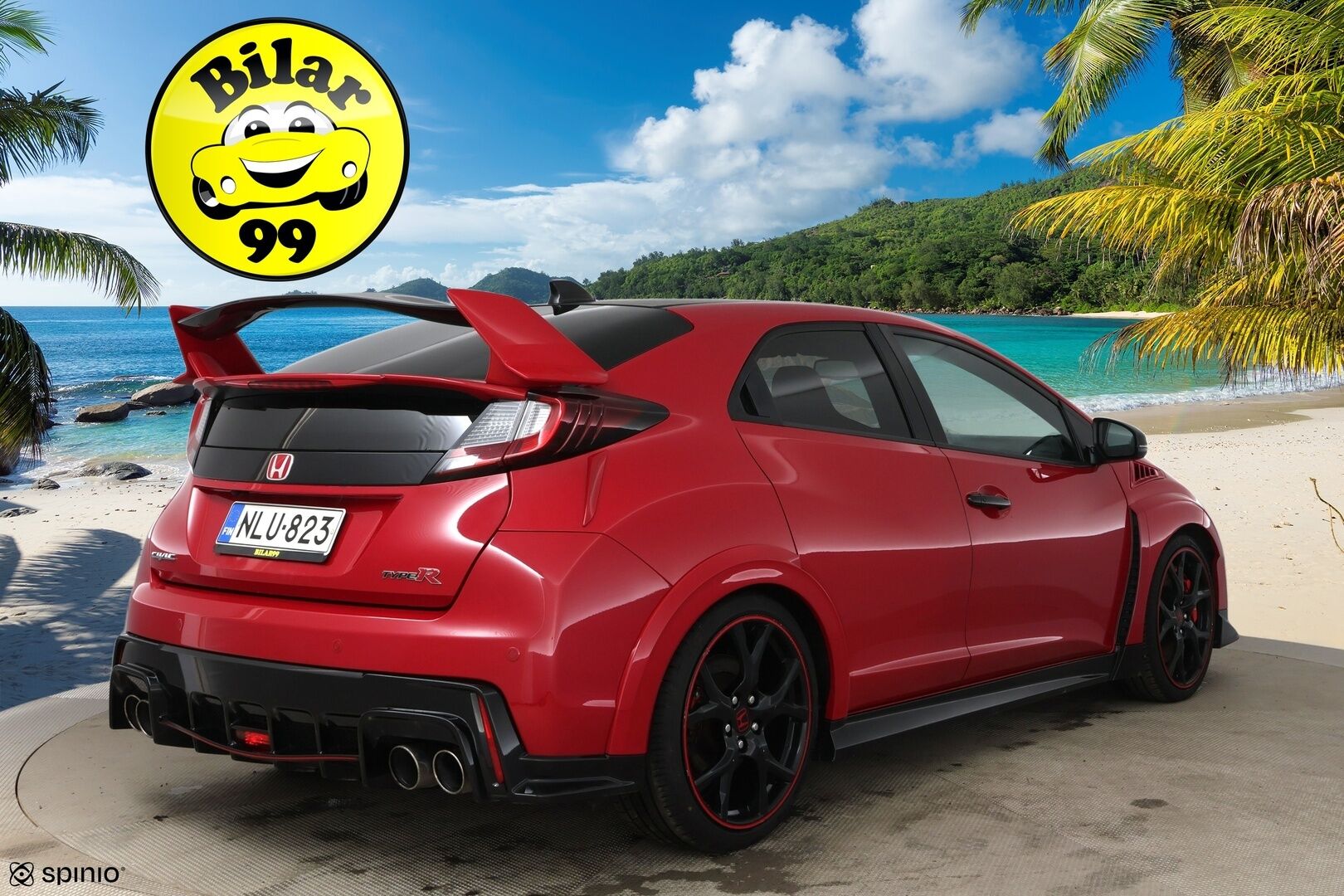 Honda Civic 2016 5D 2,0 Type-R GT / Navi / BLIS / P.kamera / Xenon / Tutkat / Vakkari - 2x Vanteet / Merkkiliikkeen huoltohistoria