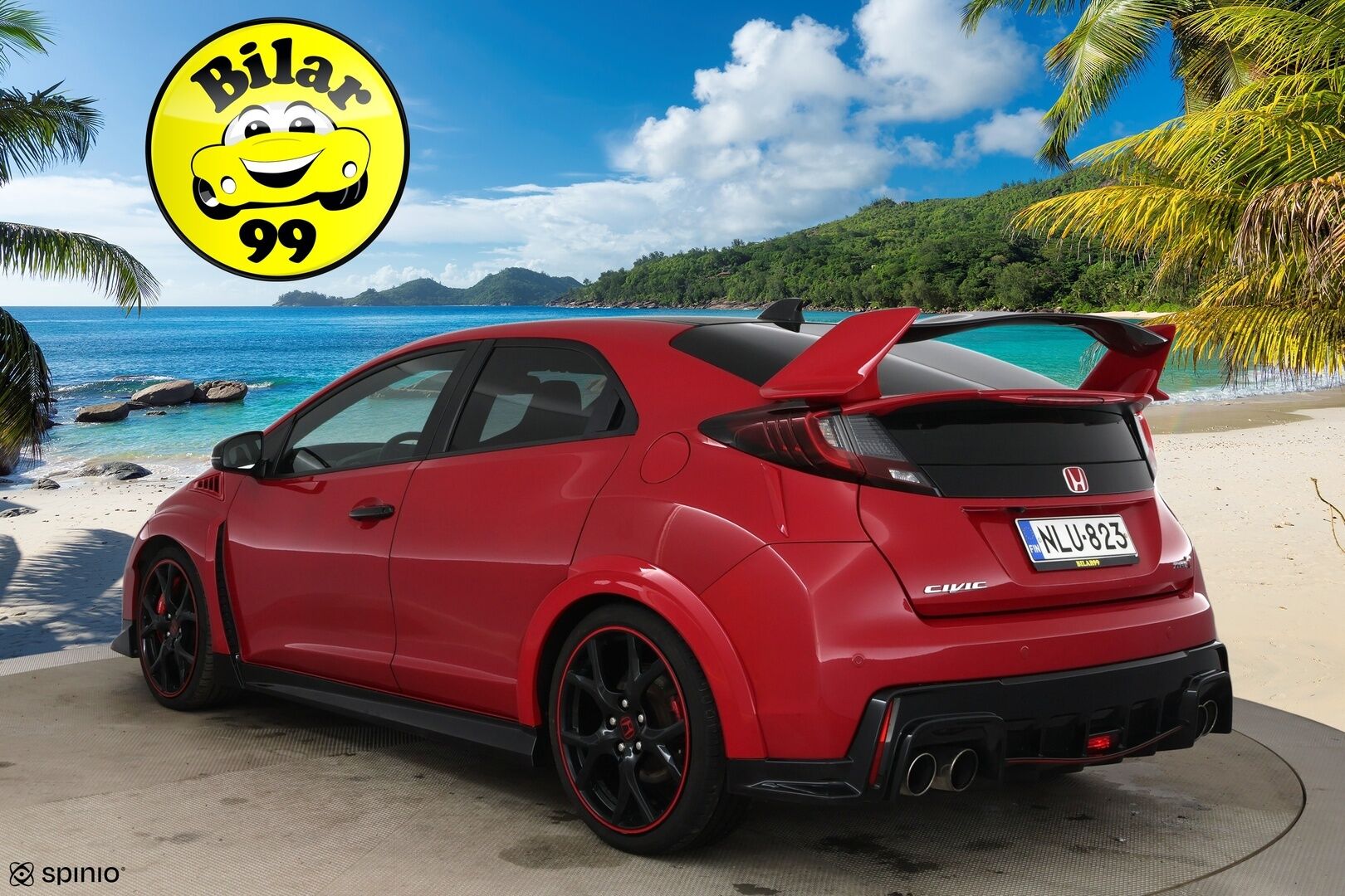 Honda Civic 2016 5D 2,0 Type-R GT / Navi / BLIS / P.kamera / Xenon / Tutkat / Vakkari - 2x Vanteet / Merkkiliikkeen huoltohistoria