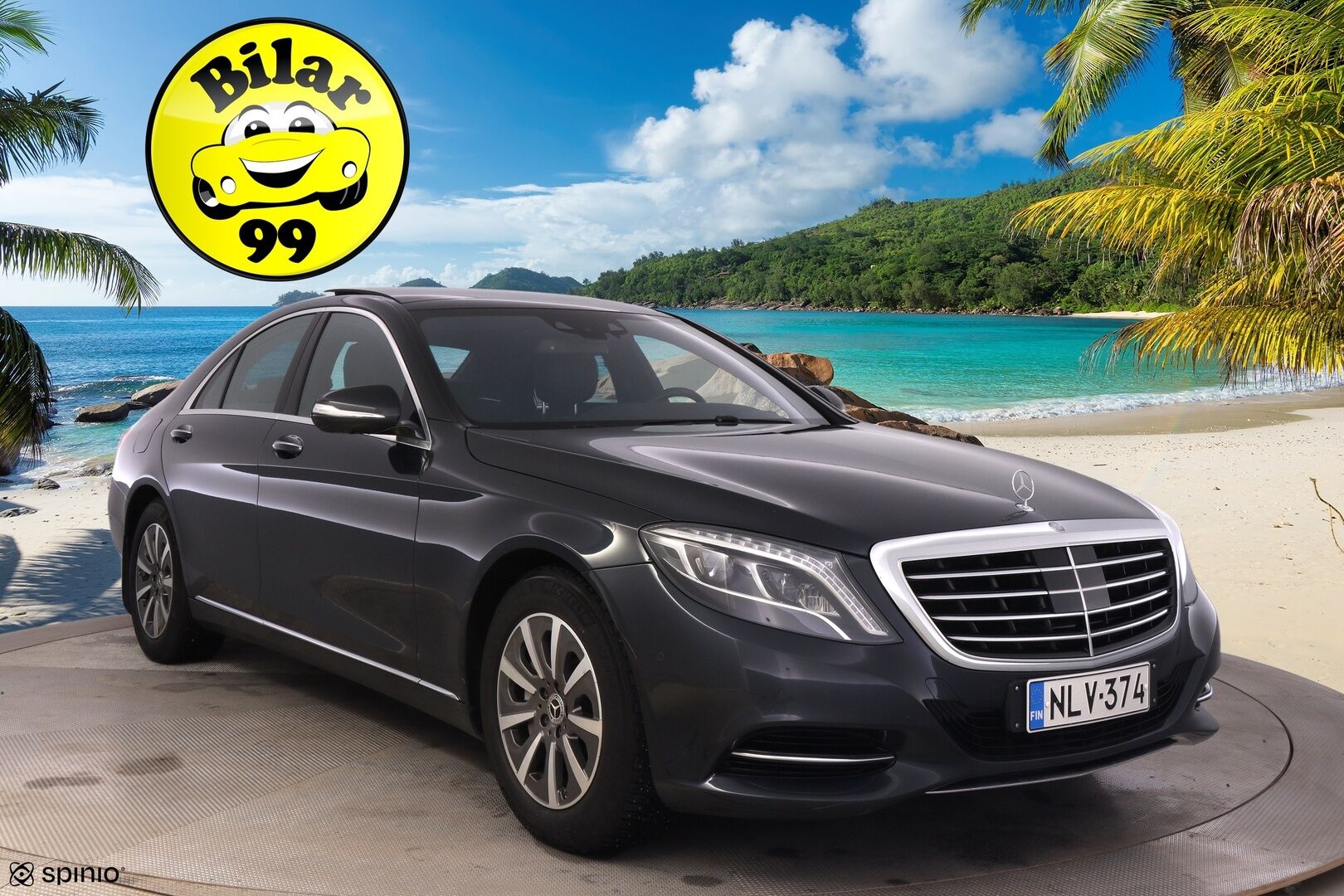 Mercedes-Benz S 2015 350 BLUETEC 4MATIC Sedan *Webasto / DTR+ / Burmester / 360° / Panorama / Imuovet / BLIS / Koukku / ILS / HUD / IHC+* - Ilmastoidut, dynaamiset ja hierovat muistipenkit / Merkkihuollettu / Ambient Light / Ilma-alusta / Digimittaristo 