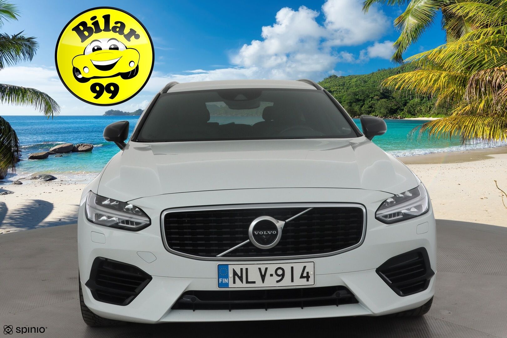 Volvo V90 2020 T8 TwE AWD R-Design aut * ACC / HUD / 360° / Webasto / Muistipenkki / Full LED / BLIS / Navi / Puolinahat * - Suomi-auto / Kahdet renkaat alumiinivanteilla / Juuri katsastettu - HULLUT JOULUT KORKOTARJOUS 2,49% 