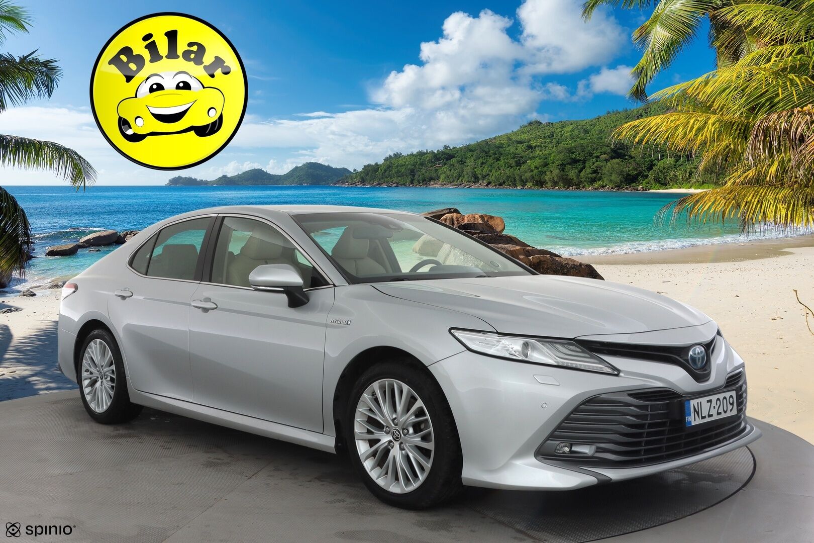 Toyota Camry 2020 2,5 Hybrid Premium Business - | HUD | JBL | ACC | LED | P.Kamera | Sähköpenkit | Nahkaverhoilu | Kaistavahti | Navi | Keyless | Katveavustin | 2-om Suomi-auto | ALV | Kahdet renkaat |