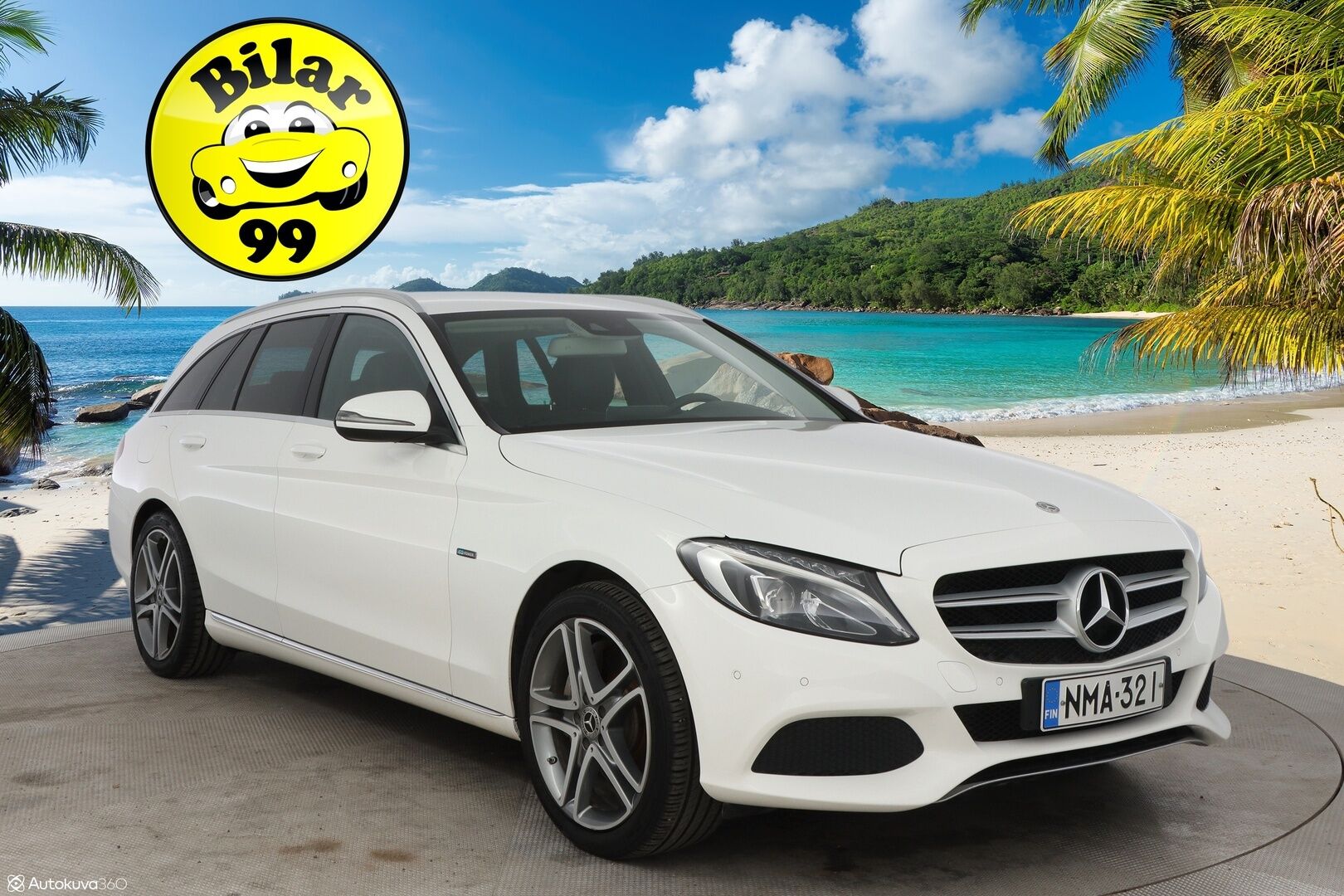 Mercedes-Benz C 2018 350 e T A Premium Business - Lisälämmitin / Ilma-Alusta / Comand Navi / Puolinahat Sähkösäädöin / LED High Performance / Sähköluukku / 2x Todella hyvät renkaat!