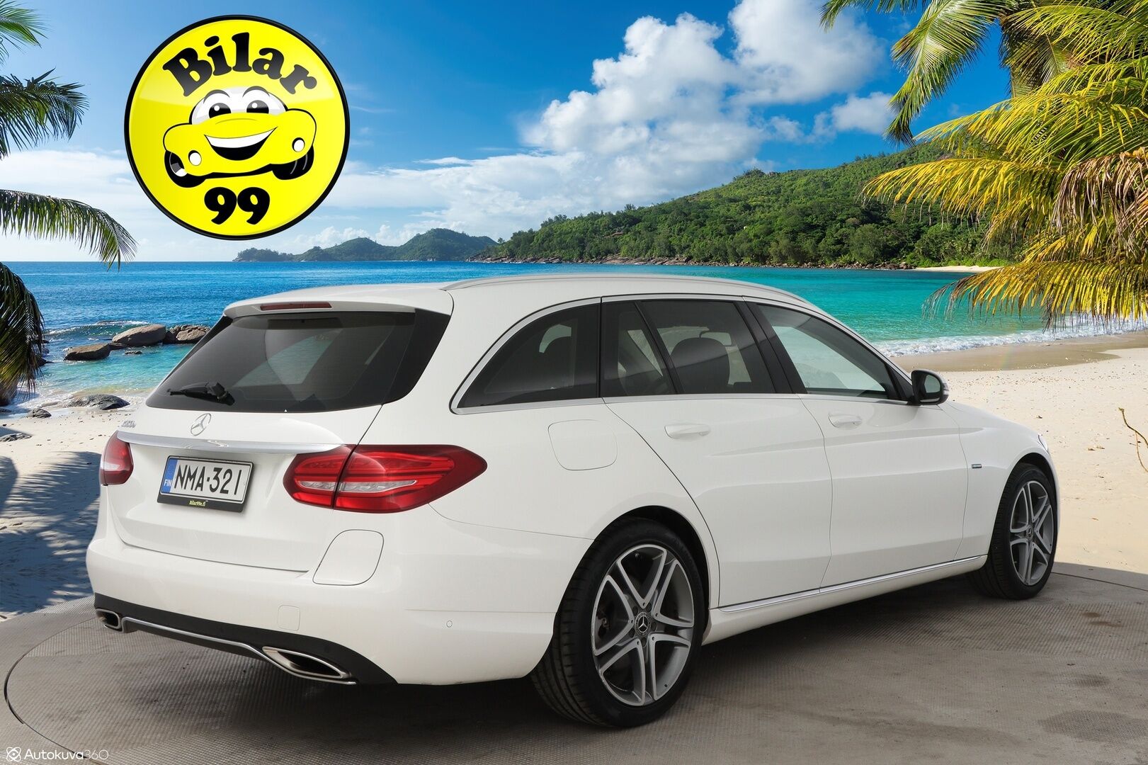 Mercedes-Benz C 2018 350 e T A Premium Business - Lisälämmitin / Ilma-Alusta / Comand Navi / Puolinahat Sähkösäädöin / LED High Performance / Sähköluukku / 2x Todella hyvät renkaat!