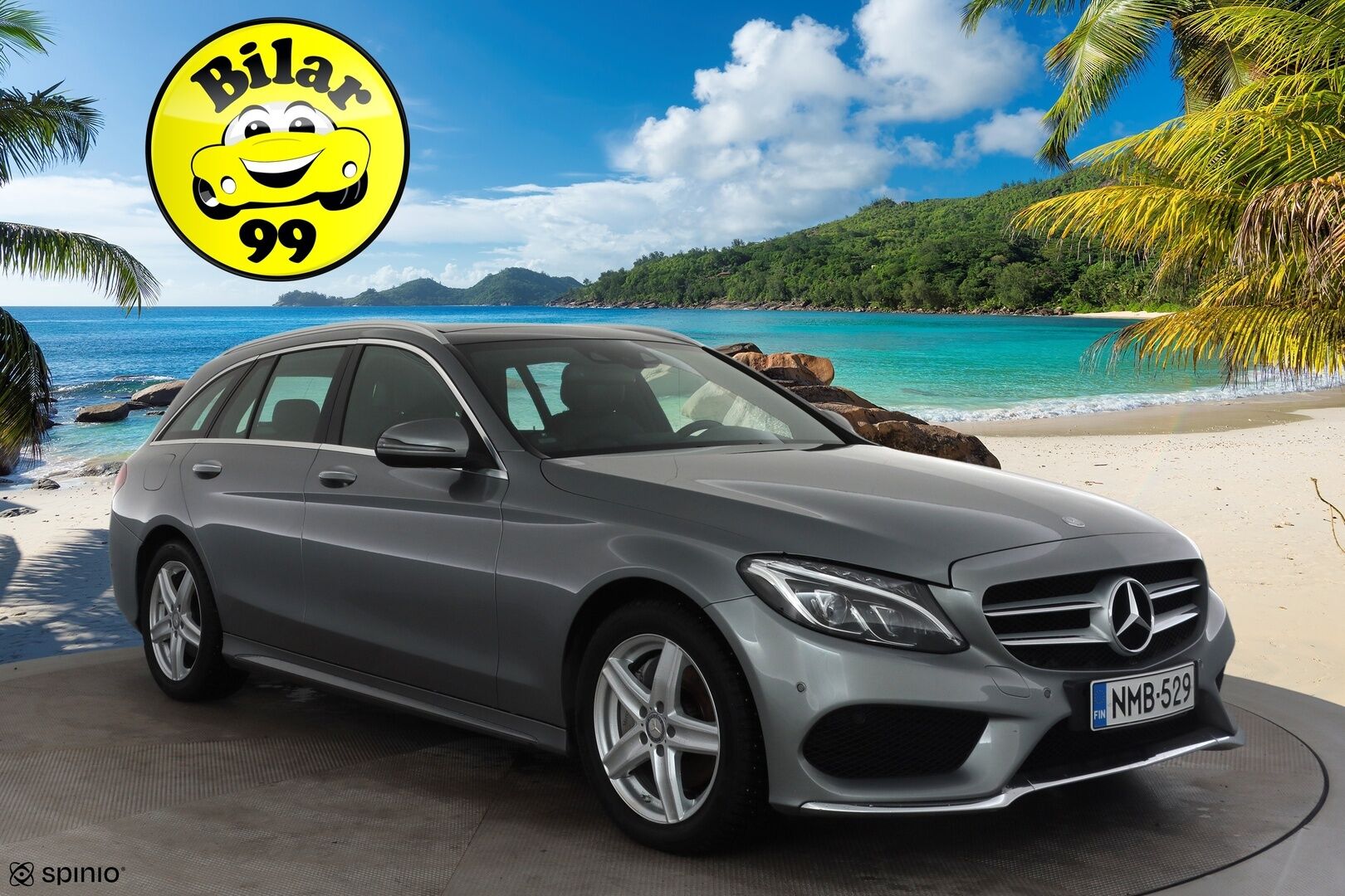 Mercedes-Benz C 2016 220 d 4Matic T A Premium Business * Panorama / HUD / Ilma-alusta / Koukku / ILS-LED / Sportnahat / P.kamera / Keyless * - Kahdet renkaat - HULLUT JOULUT KORKOTARJOUS 2,49% 