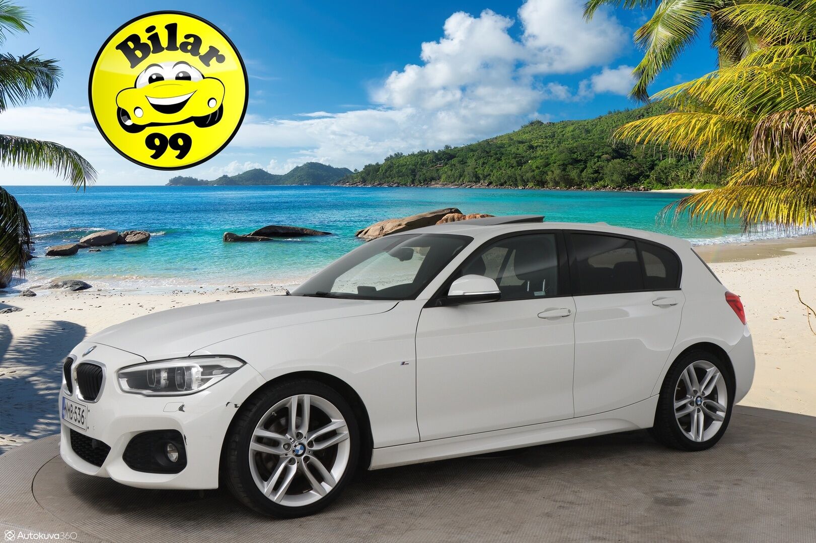 BMW 118 2017 1-sarja F20 Hatchback 118i A Business M Sport / Hifi / LED / P.kamera / Shadow Line - P.Tutkat / Ratinlämmitys / Kattoluukku / Navi