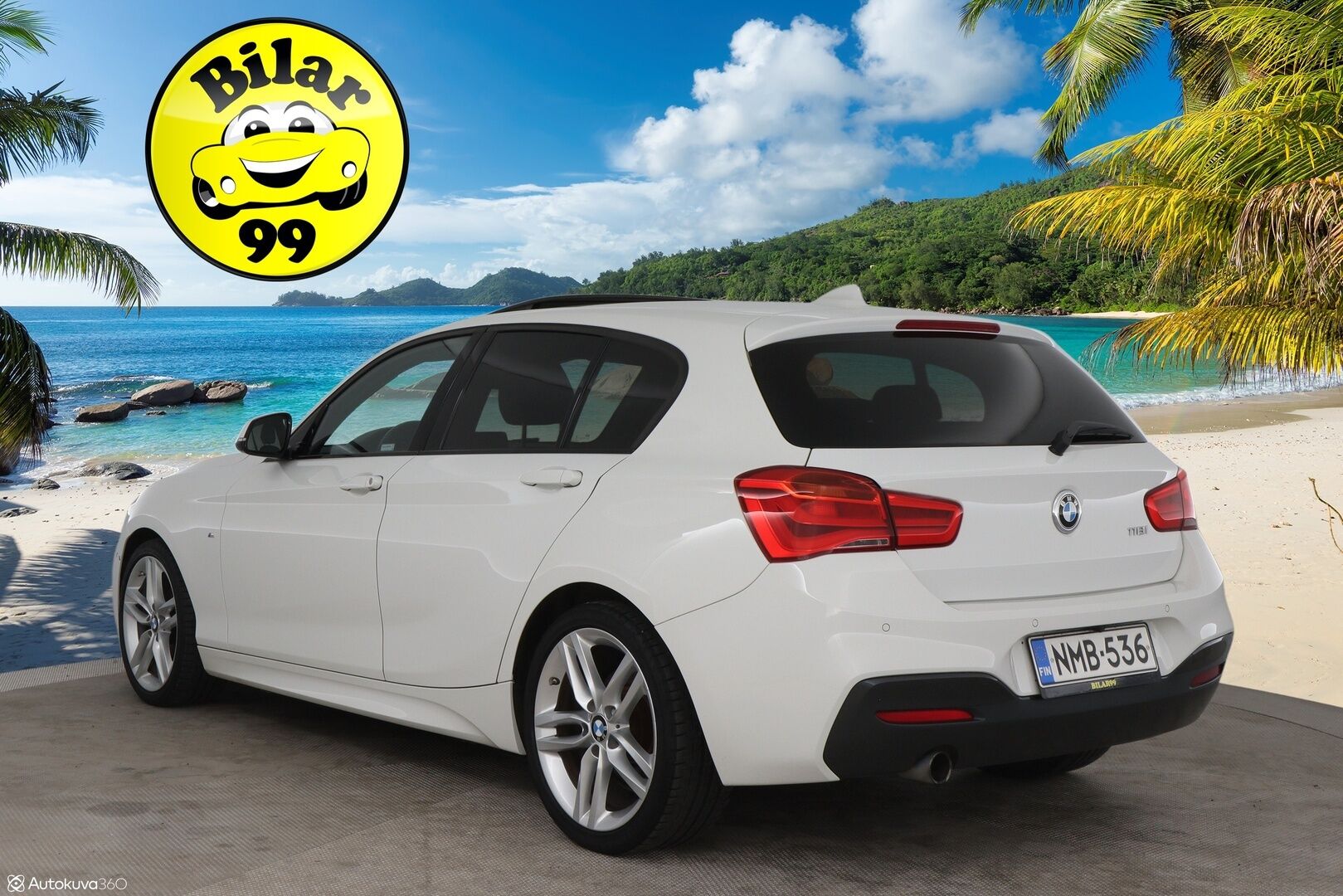 BMW 118 2017 1-sarja F20 Hatchback 118i A Business M Sport / Hifi / LED / P.kamera / Shadow Line - P.Tutkat / Ratinlämmitys / Kattoluukku / Navi