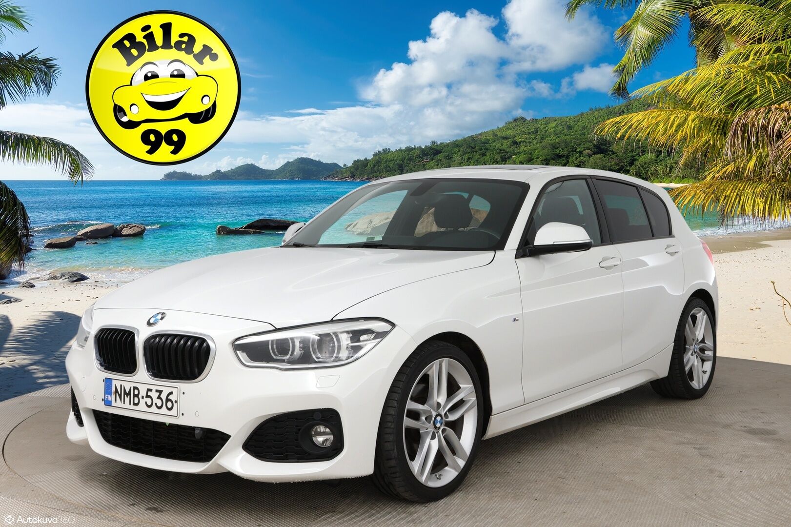 BMW 118 2017 1-sarja F20 Hatchback 118i A Business M Sport / Hifi / LED / P.kamera / Shadow Line - P.Tutkat / Ratinlämmitys / Kattoluukku / Navi