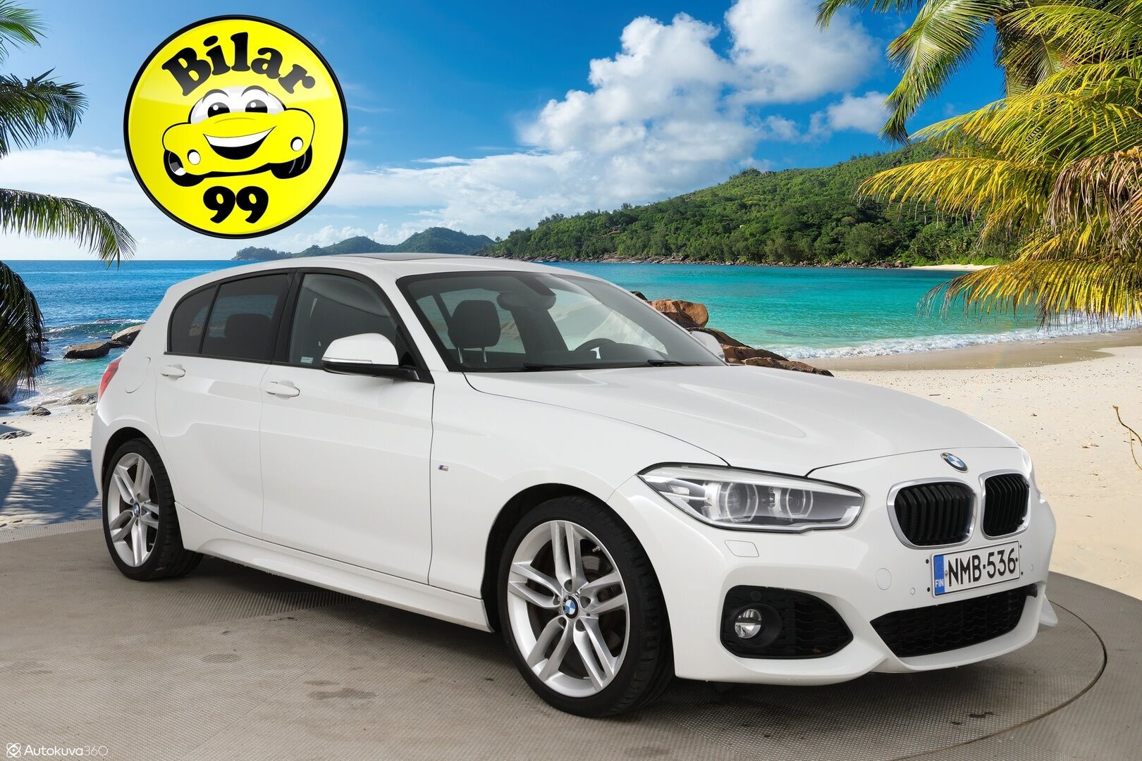 BMW 118 2017 1-sarja F20 Hatchback 118i A Business M Sport / Hifi / LED / P.kamera / Shadow Line - P.Tutkat / Ratinlämmitys / Kattoluukku / Navi