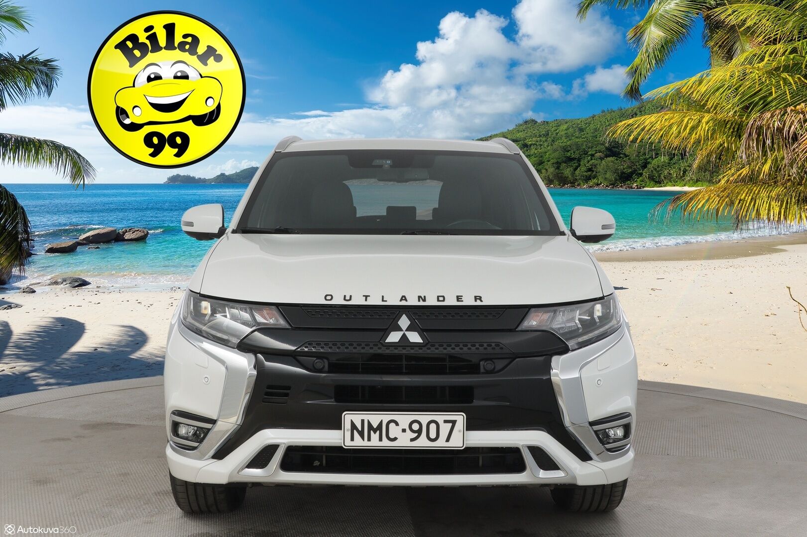 Mitsubishi Outlander 2019 Business X** Sähköpenkki / Sähkötoiminen takaluukku / Ada. Vakkari / Timantti tikatut nahat /  360 kamerat** - *Hyvä huoltohistoria ja kahdet hyvät renkaat / Siistissä kunnossa!*