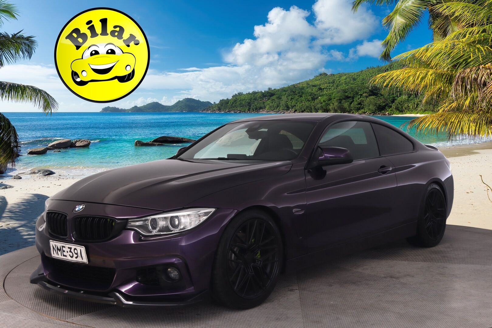 BMW 430 2016 430d xDrive Coupé (AD) 2ov 2993cm3 A - Midnight purple | M-Sport Look | Prof.Navi | Applecarplay | Hifit | Sportti nahat muistilla | P.tutkat | Maxton