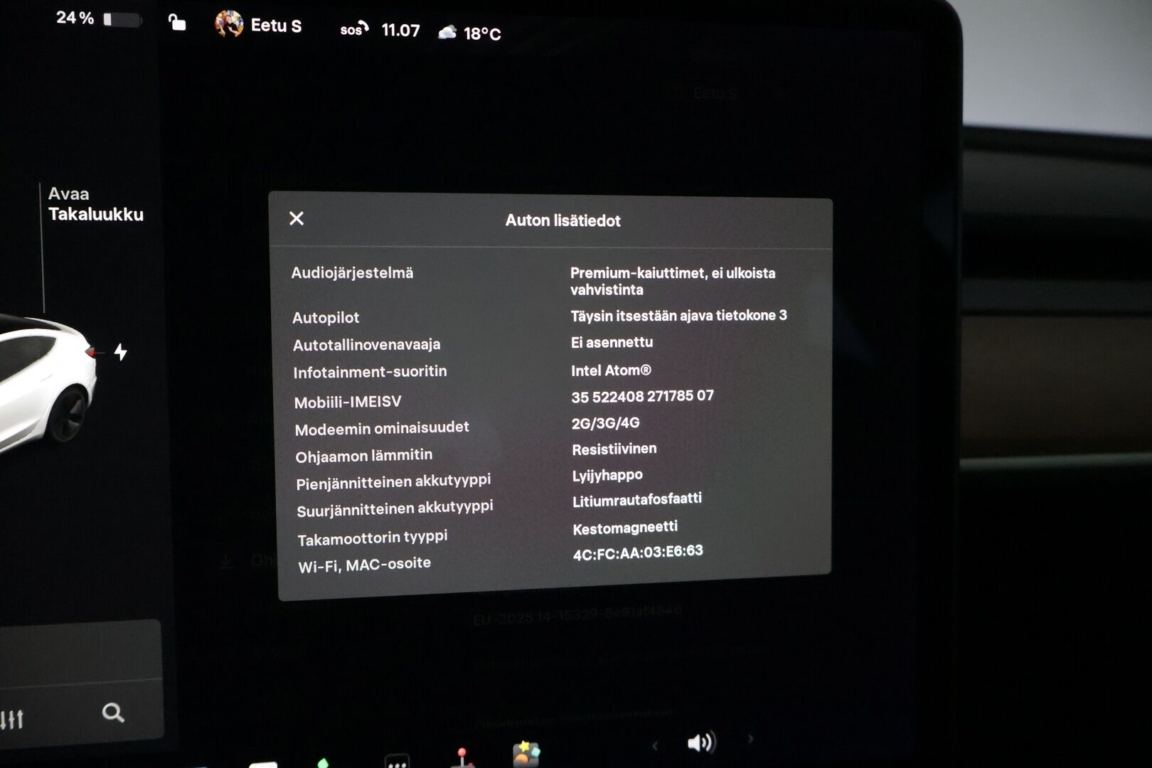 Tesla Model 3 2020 Standard Range Plus * Lasikatto / P-Kamera / Premium audio * - 2x Vanteet & Renkaat / Siisti!