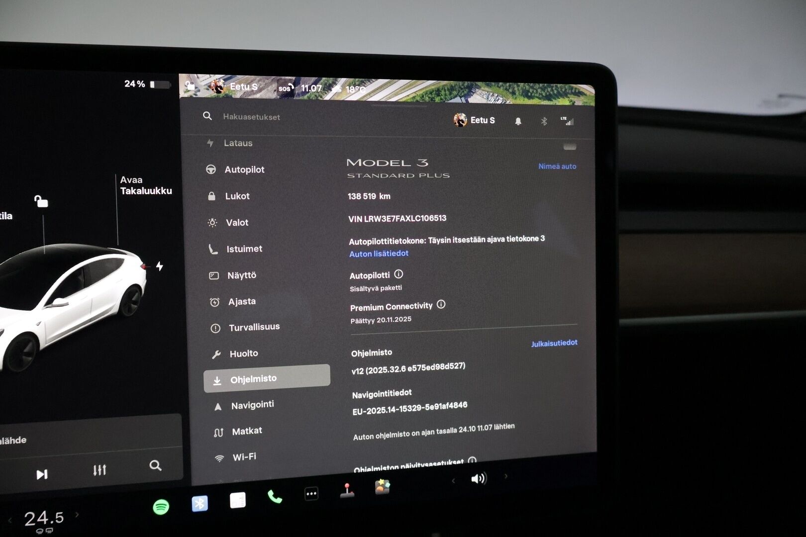Tesla Model 3 2020 Standard Range Plus * Lasikatto / P-Kamera / Premium audio * - 2x Vanteet & Renkaat / Siisti!