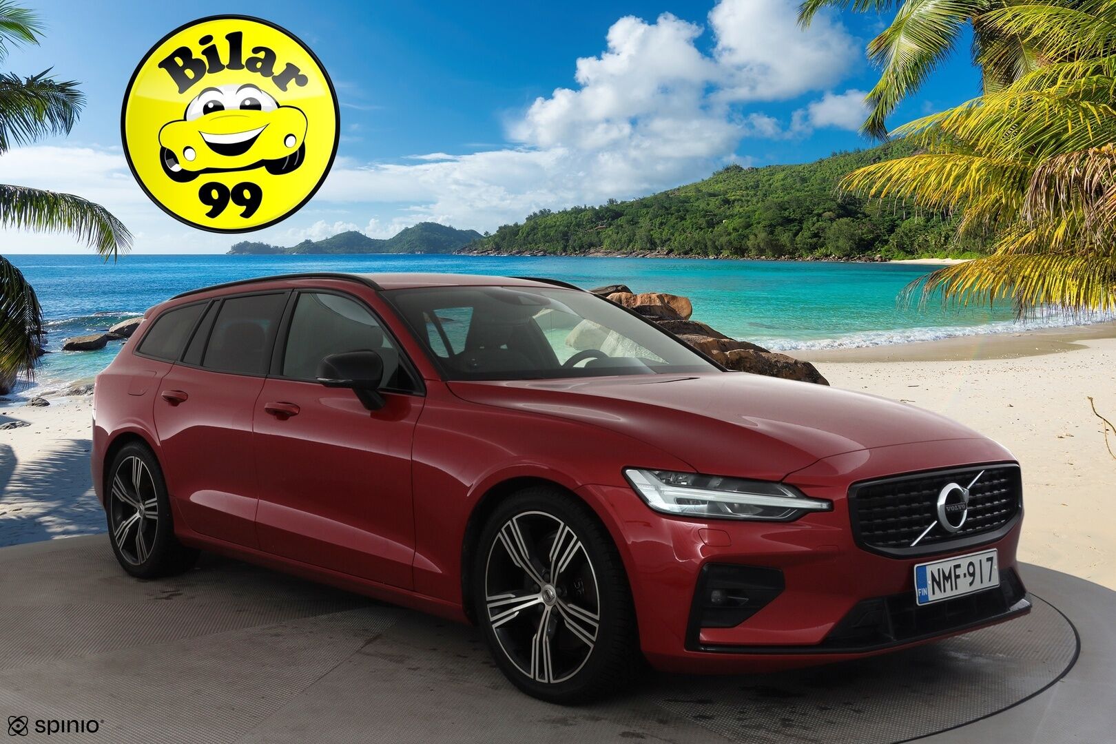 Volvo V60 2021 B5 AWD MHEV Business R-Design aut * ACC / P.kamera / Full LED / H&K / Webasto / Koukku / Muistipenkki / BLIS / KeylessGo * - Suomi-auto / Merkkihuollettu - HULLU BLACKWEEK KORKOTARJOUS 2,49%