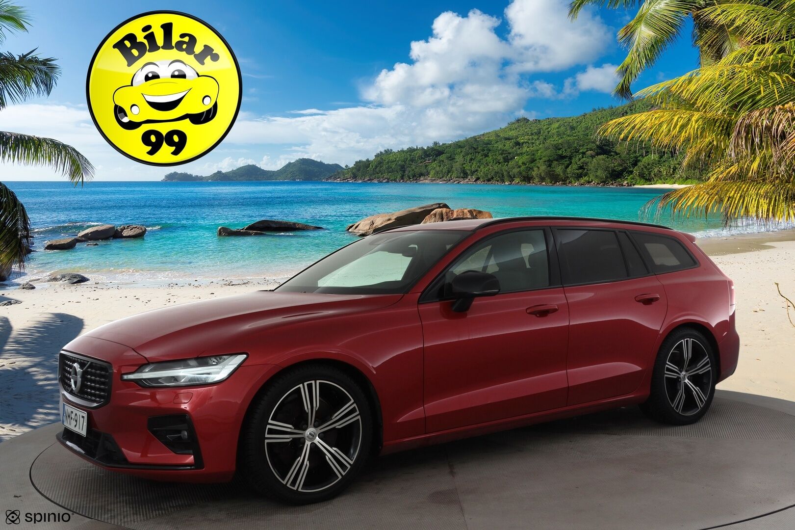Volvo V60 2021 B5 AWD MHEV Business R-Design aut * ACC / P.kamera / Full LED / H&K / Webasto / Koukku / Muistipenkki / BLIS / KeylessGo * - Suomi-auto / Merkkihuollettu - HULLU BLACKWEEK KORKOTARJOUS 2,49%