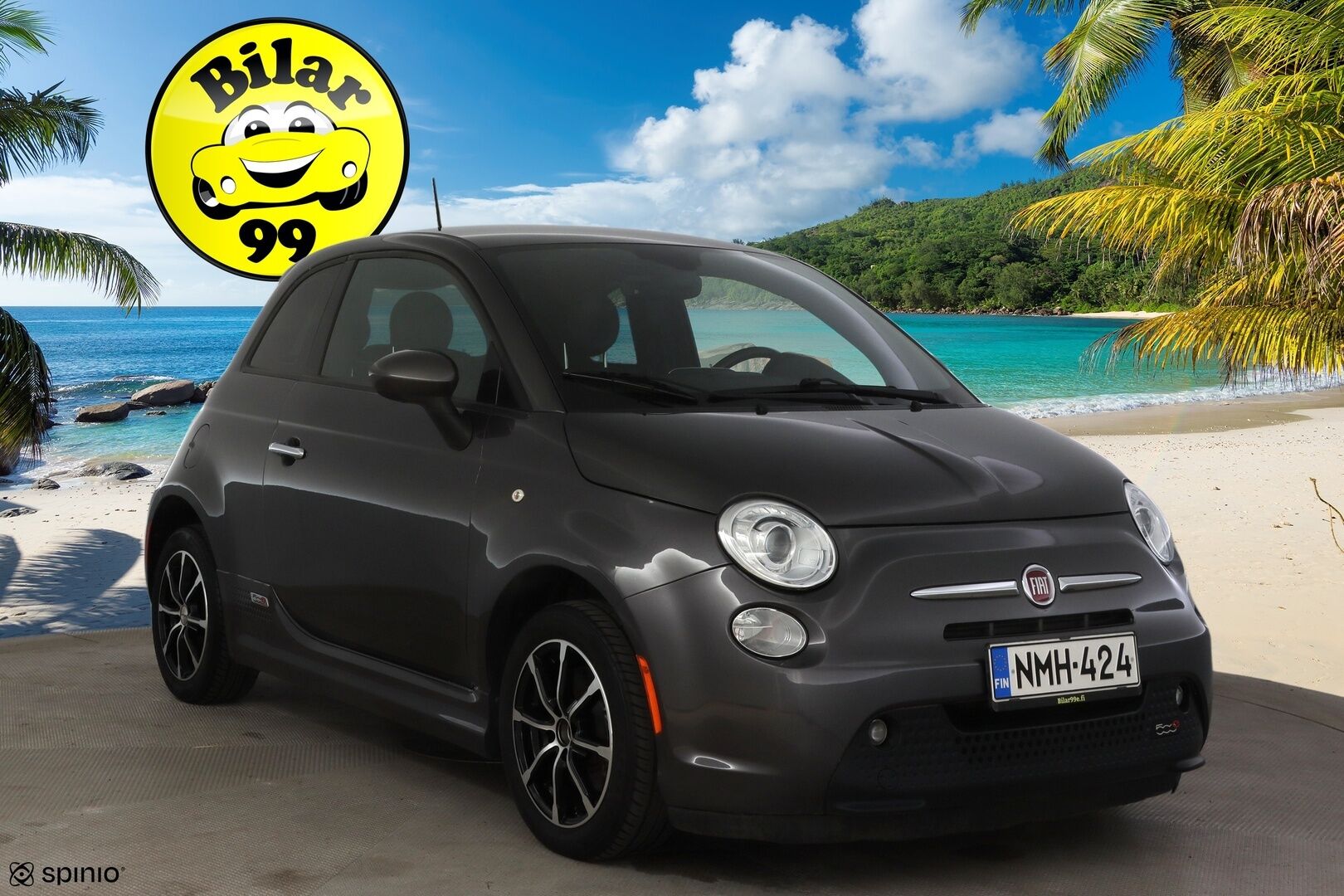 Fiat 500e 2016 Viistoperä * Vakkari / Navi / Ilmastointi / Nahkapenkit * - * Siistikuntoinen, näppärä ja edullinen käyttöauto! *  Tähän myös todella pieni kuukausierä! * - HULLU BLACKWEEK KORKOTARJOUS 2,49%