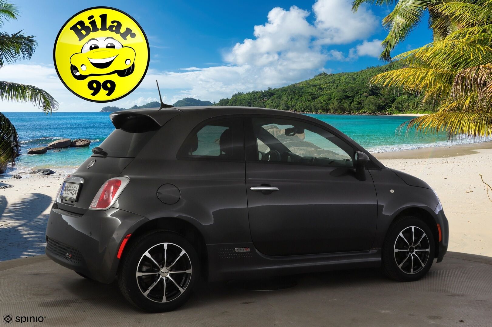 Fiat 500e 2016 Viistoperä * Vakkari / Navi / Ilmastointi / Nahkapenkit * - * Siistikuntoinen, näppärä ja edullinen käyttöauto! *  Tähän myös todella pieni kuukausierä! * - HULLU BLACKWEEK KORKOTARJOUS 2,49%