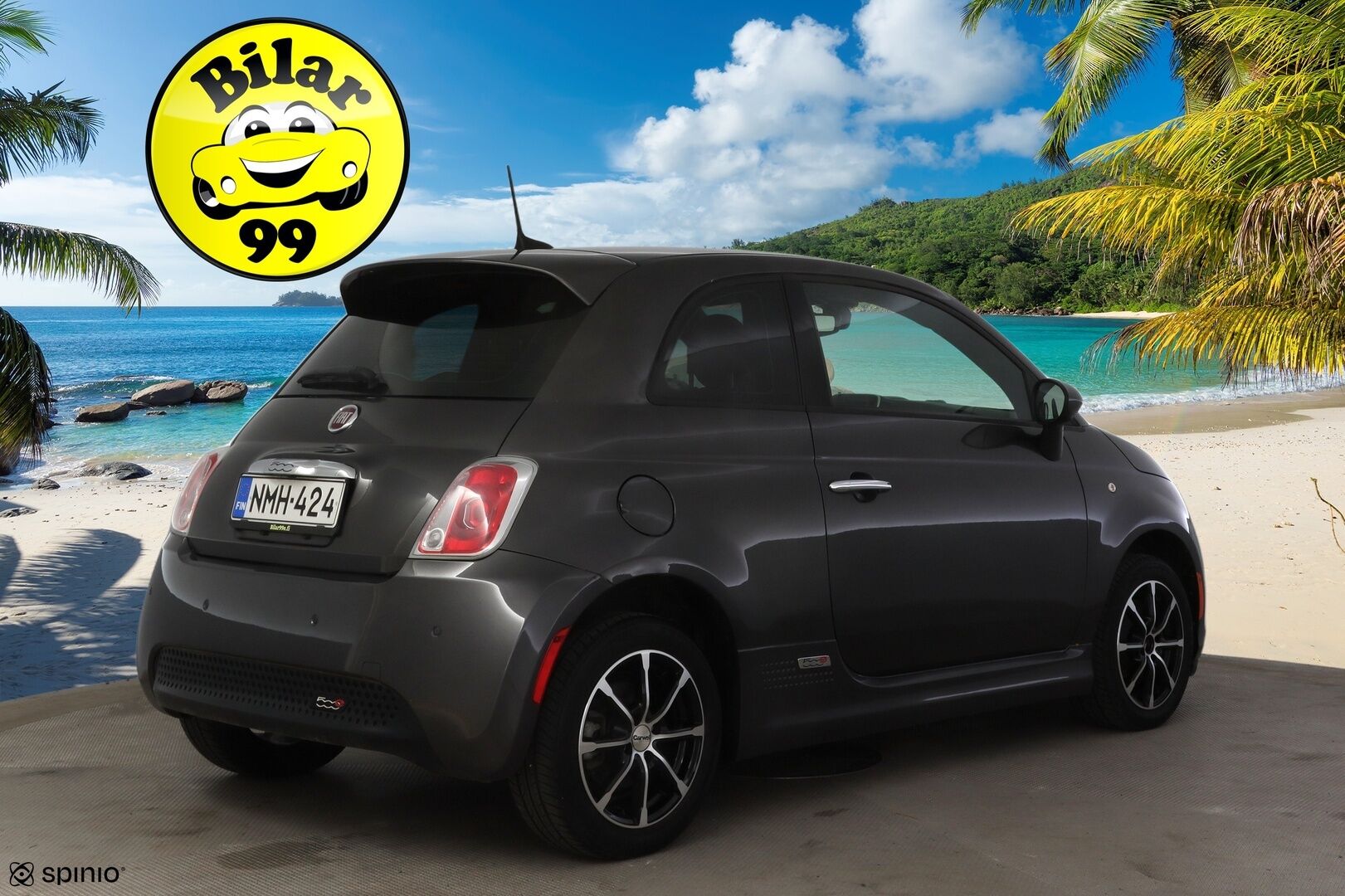 Fiat 500e 2016 Viistoperä * Vakkari / Navi / Ilmastointi / Nahkapenkit * - * Siistikuntoinen, näppärä ja edullinen käyttöauto! *  Tähän myös todella pieni kuukausierä! * - HULLU BLACKWEEK KORKOTARJOUS 2,49%