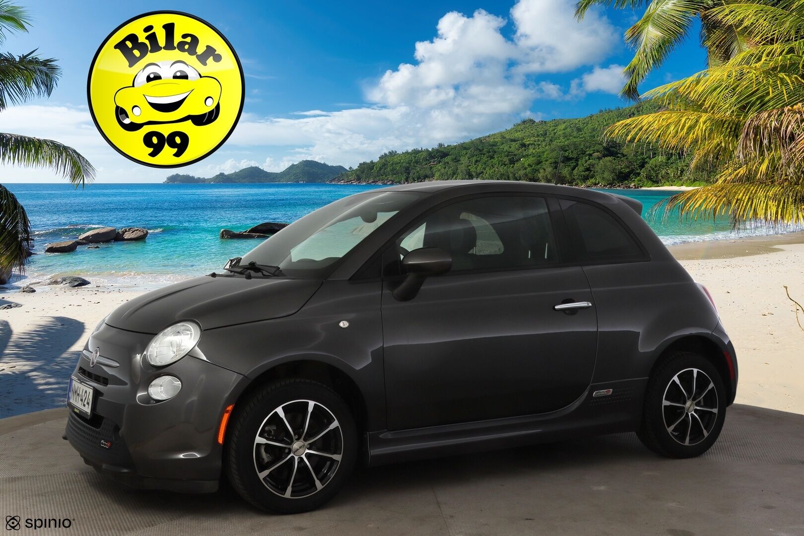 Fiat 500e 2016 Viistoperä * Vakkari / Navi / Ilmastointi / Nahkapenkit * - * Siistikuntoinen, näppärä ja edullinen käyttöauto! *  Tähän myös todella pieni kuukausierä! * - HULLU BLACKWEEK KORKOTARJOUS 2,49%