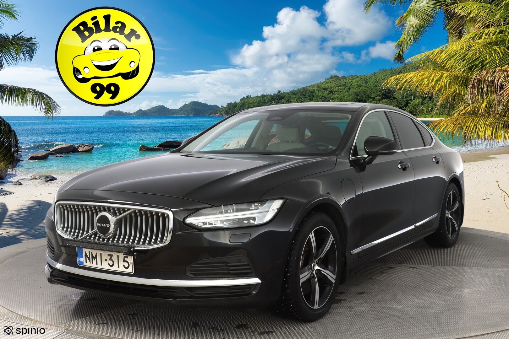 Volvo S90 2022 T8 AWD Long Range High Performance Inscription * ACC / B&W / Lasikattoluukku / Muistipenkit / Nahkasisusta / Blis * - Suomi-auto / Akku kuntotarkastettu SoH 95.9% 