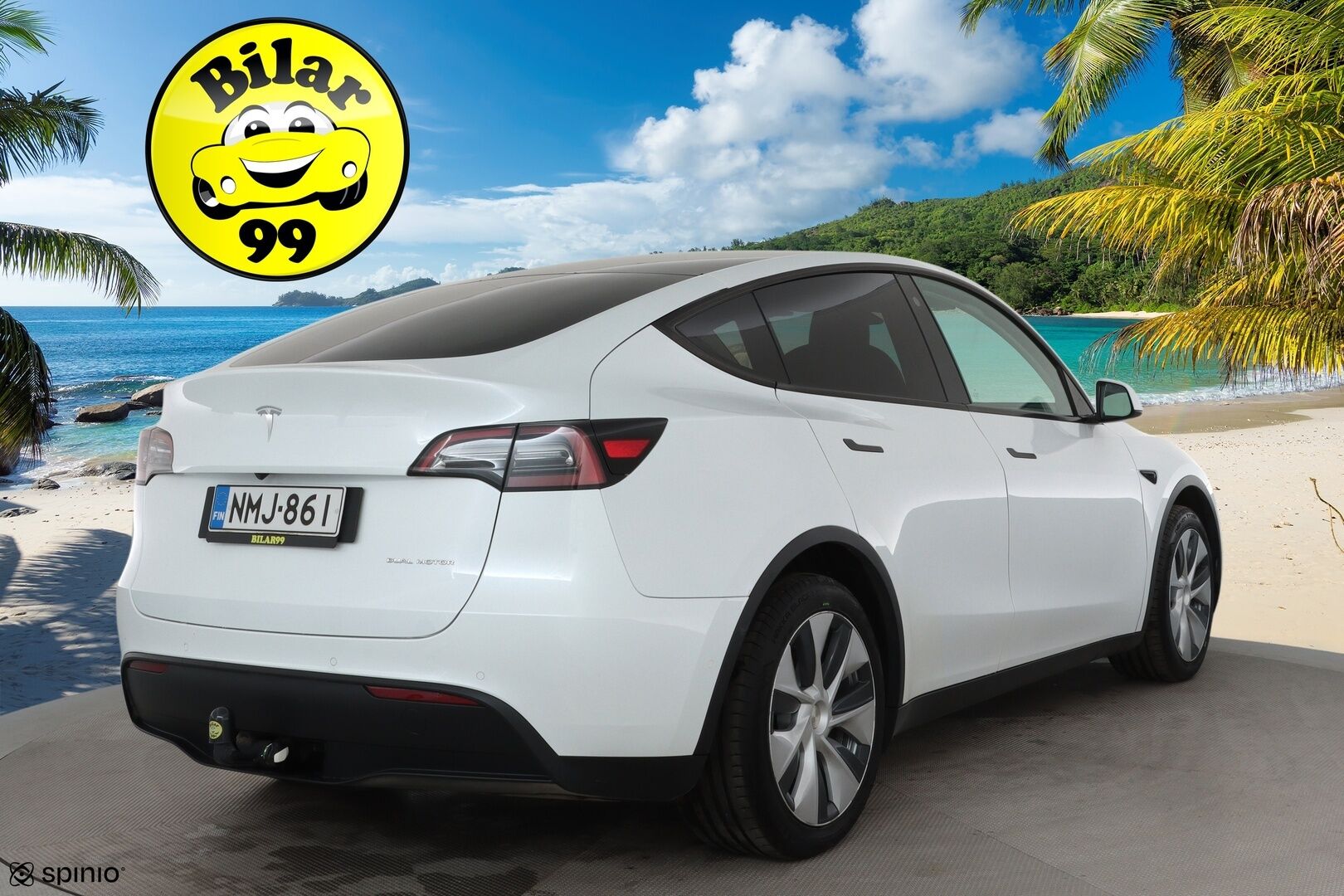 Tesla Model Y 2021 Long Range **Lämpöpumppu / Koukku / Adapt.Vakkari / Matrix-LED / P.kamera / Muistipenkki / Lasikatto / Navi** - 1-om Suomi-auto / Kahdet Renkaat 