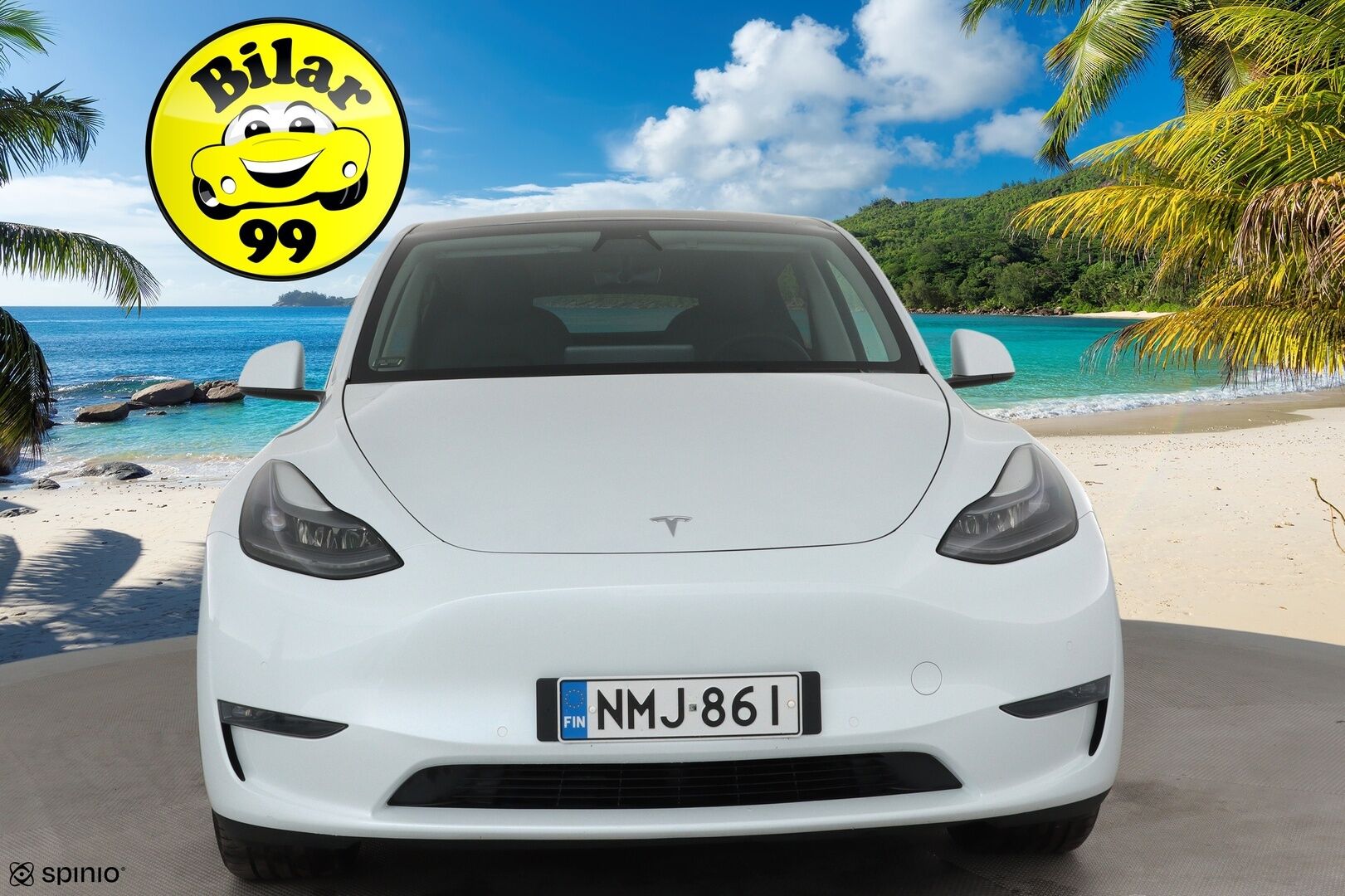 Tesla Model Y 2021 Long Range **Lämpöpumppu / Koukku / Adapt.Vakkari / Matrix-LED / P.kamera / Muistipenkki / Lasikatto / Navi** - 1-om Suomi-auto / Kahdet Renkaat 
