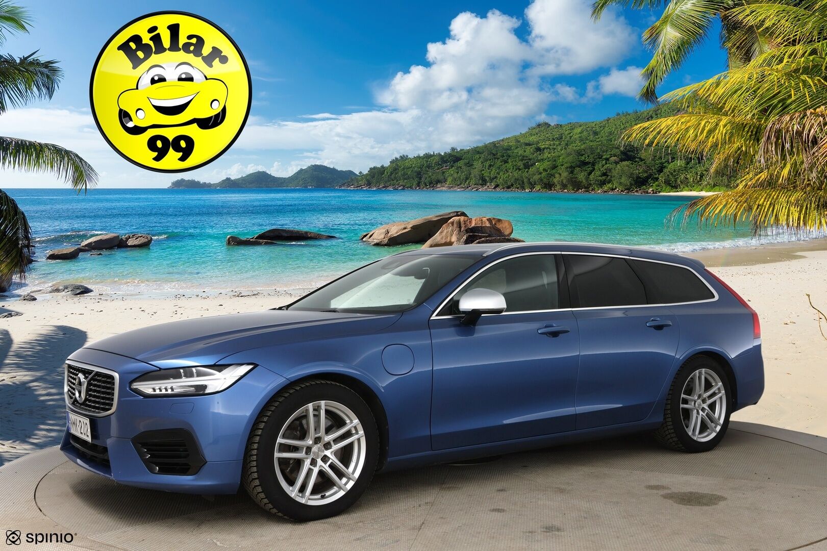 Volvo V90 2018 T8 AWD R-Design aut * Muistipenkit hieronnalla / ACC / Webasto / Ilmastoidut nahat / Panorama * - Huippu varusteltu! / 2x vanteet / Apple & Android / High. perf audio
