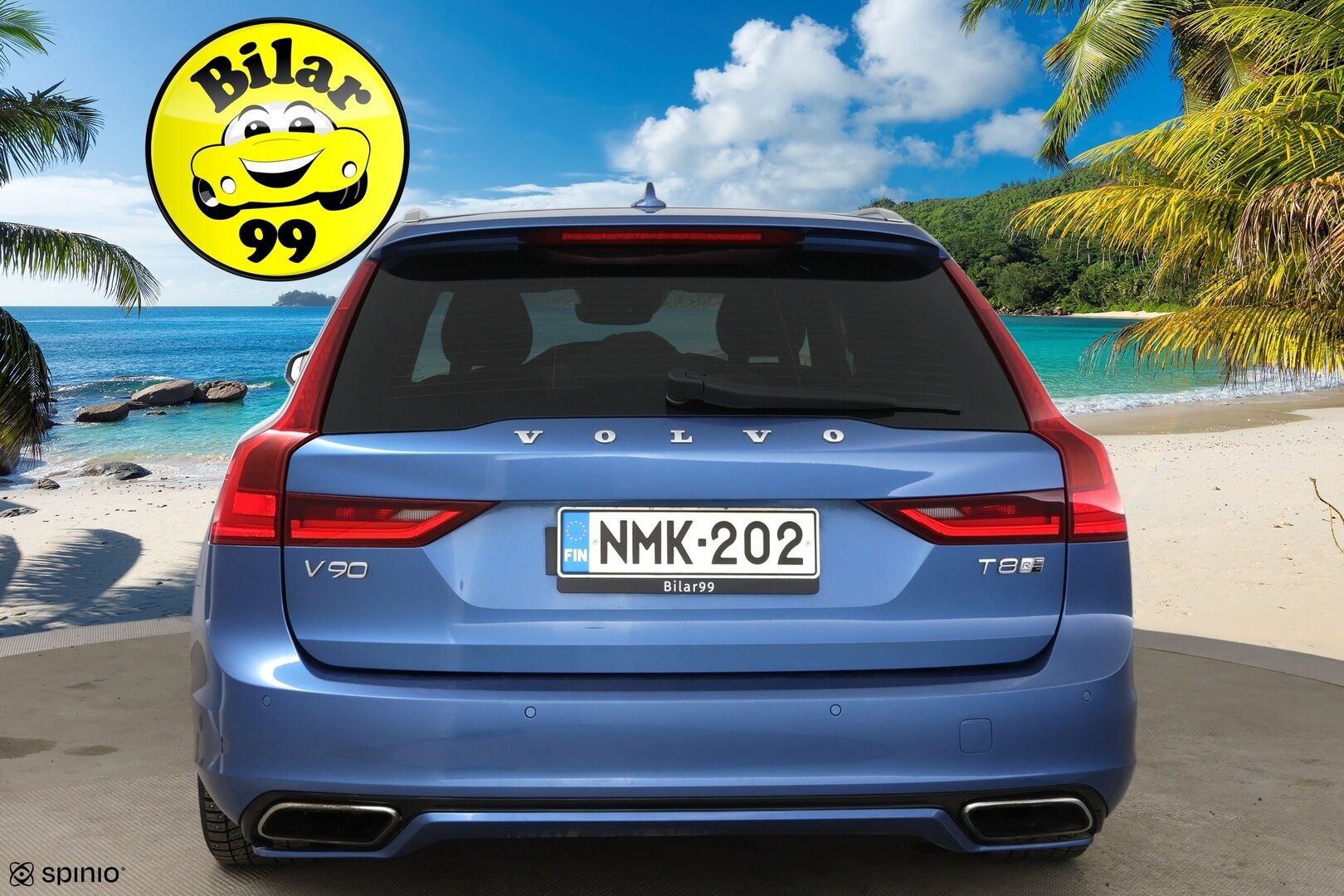 Volvo V90 2018 T8 AWD R-Design aut * Muistipenkit hieronnalla / ACC / Webasto / Ilmastoidut nahat / Panorama - Huippu varusteltu! / 2x vanteet / Apple & Android / High. perf audio