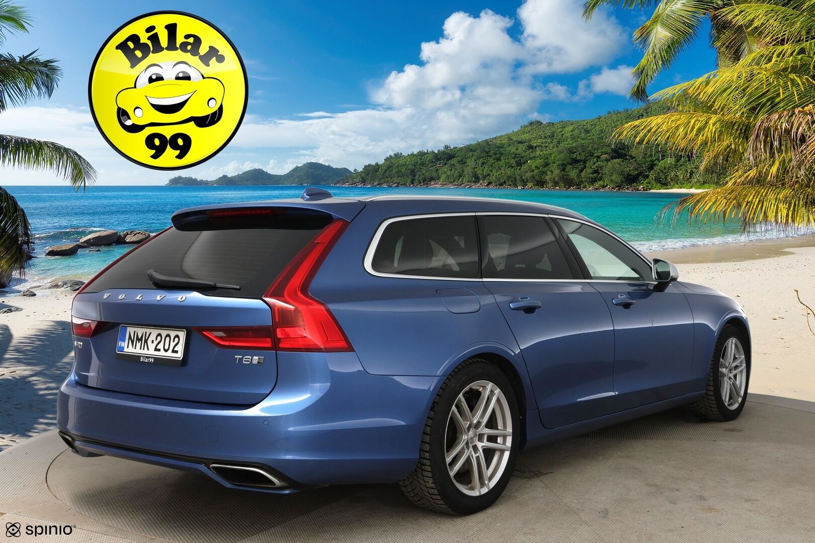 Volvo V90 2018 T8 AWD R-Design aut * Muistipenkit hieronnalla / ACC / Webasto / Ilmastoidut nahat / Panorama - Huippu varusteltu! / 2x vanteet / Apple & Android / High. perf audio