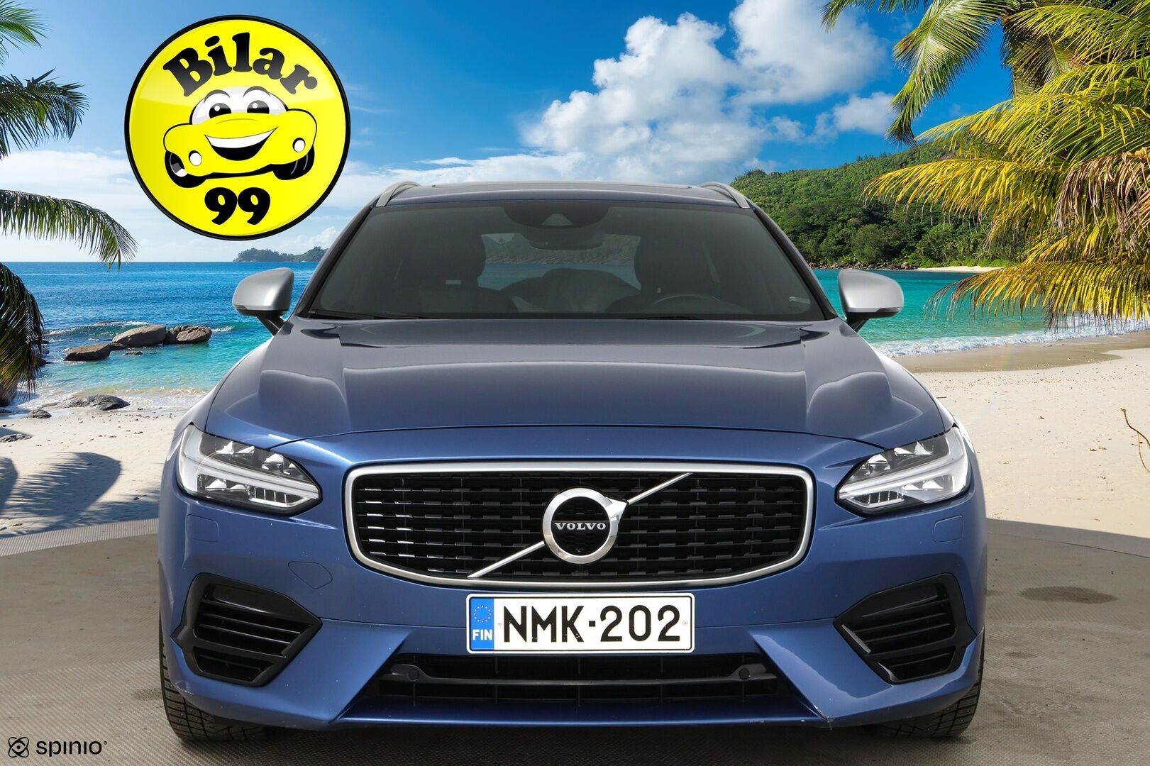 Volvo V90 2018 T8 AWD R-Design aut * Muistipenkit hieronnalla / ACC / Webasto / Ilmastoidut nahat / Panorama * - Huippu varusteltu! / 2x vanteet / Apple & Android / High. perf audio