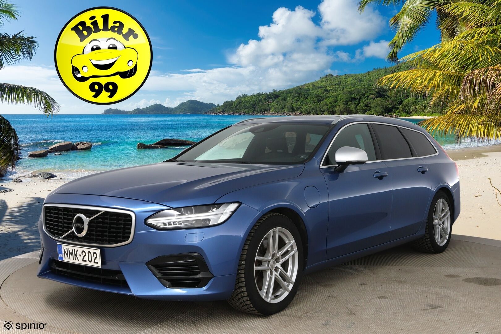 Volvo V90 2018 T8 AWD R-Design aut * Muistipenkit hieronnalla / ACC / Webasto / Ilmastoidut nahat / Panorama * - Huippu varusteltu! / 2x vanteet / Apple & Android / High. perf audio