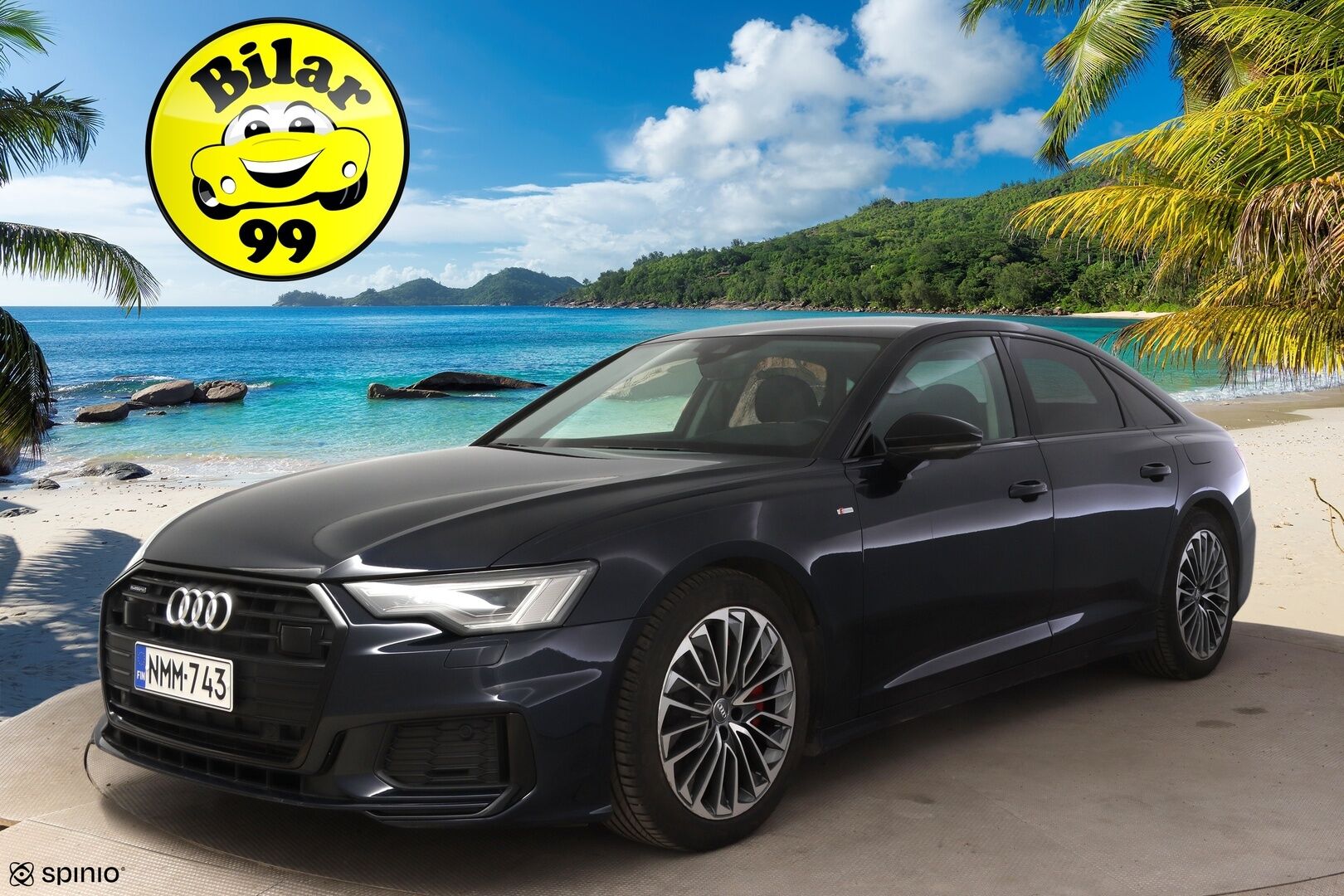 AUDI A6 2020 Sedan Business Sport 55 TFSI e quattro S-tronic S Line * ACC / HUD / P.tutkat / Matrix LED / KeylessGo / Navi * - S-Line paketti!