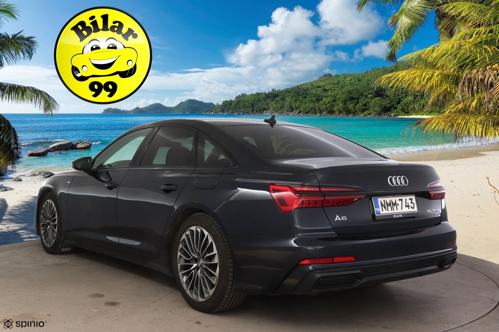 AUDI A6 2020 Sedan Business Sport 55 TFSI e quattro S-tronic S Line * ACC / HUD / P.tutkat / Matrix LED / KeylessGo / Navi * - S-Line paketti!