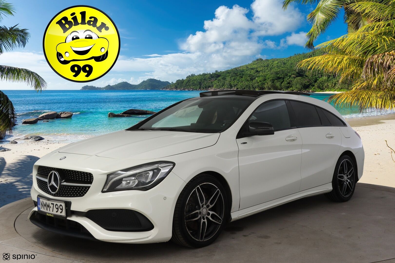 Mercedes-Benz CLA 2017 220 d 4Matic A Shooting Brake Business AMG * Panorama / Peruutuskamera / Nahkapenkit / Blis / Keyless / ILS-LED * - * Todella näyttävä AMG paketilla oleva Facelift mallin neliveto CLA! / Uudet talvirenkaat *