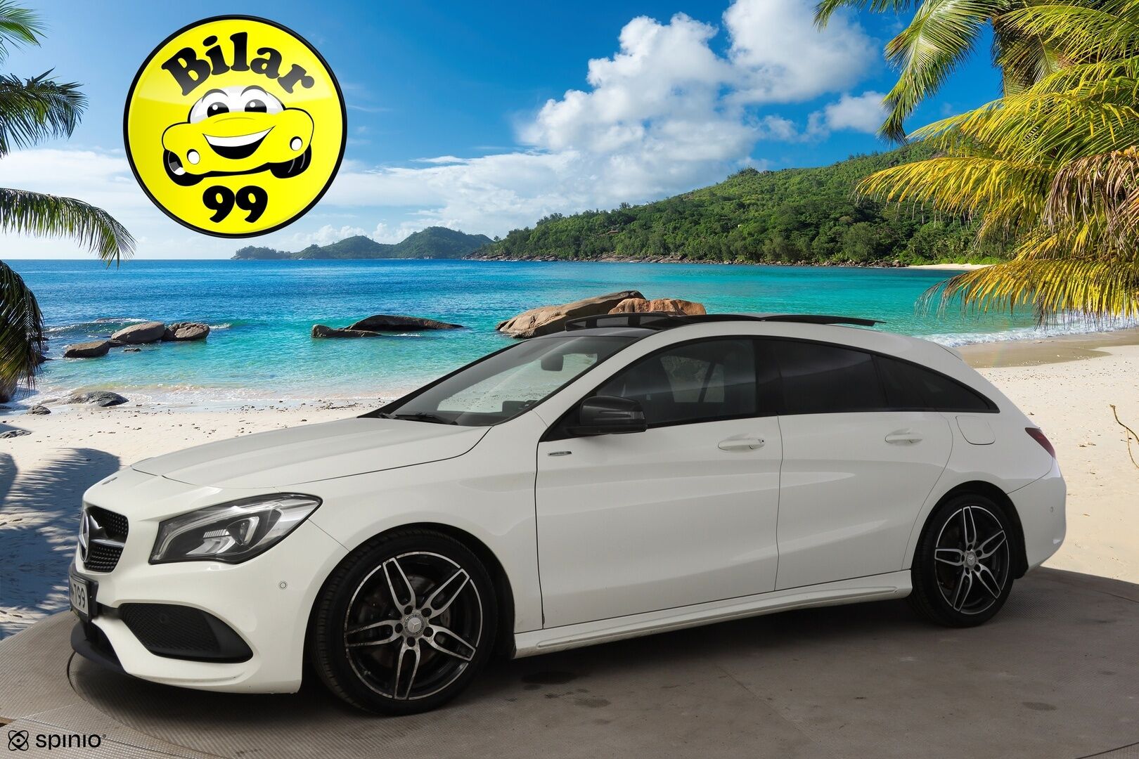Mercedes-Benz CLA 2017 220 d 4Matic A Shooting Brake Business AMG * Panorama / Peruutuskamera / Nahkapenkit / Blis / Keyless / ILS-LED * - * Todella näyttävä AMG paketilla oleva Facelift mallin neliveto CLA! / Uudet talvirenkaat *